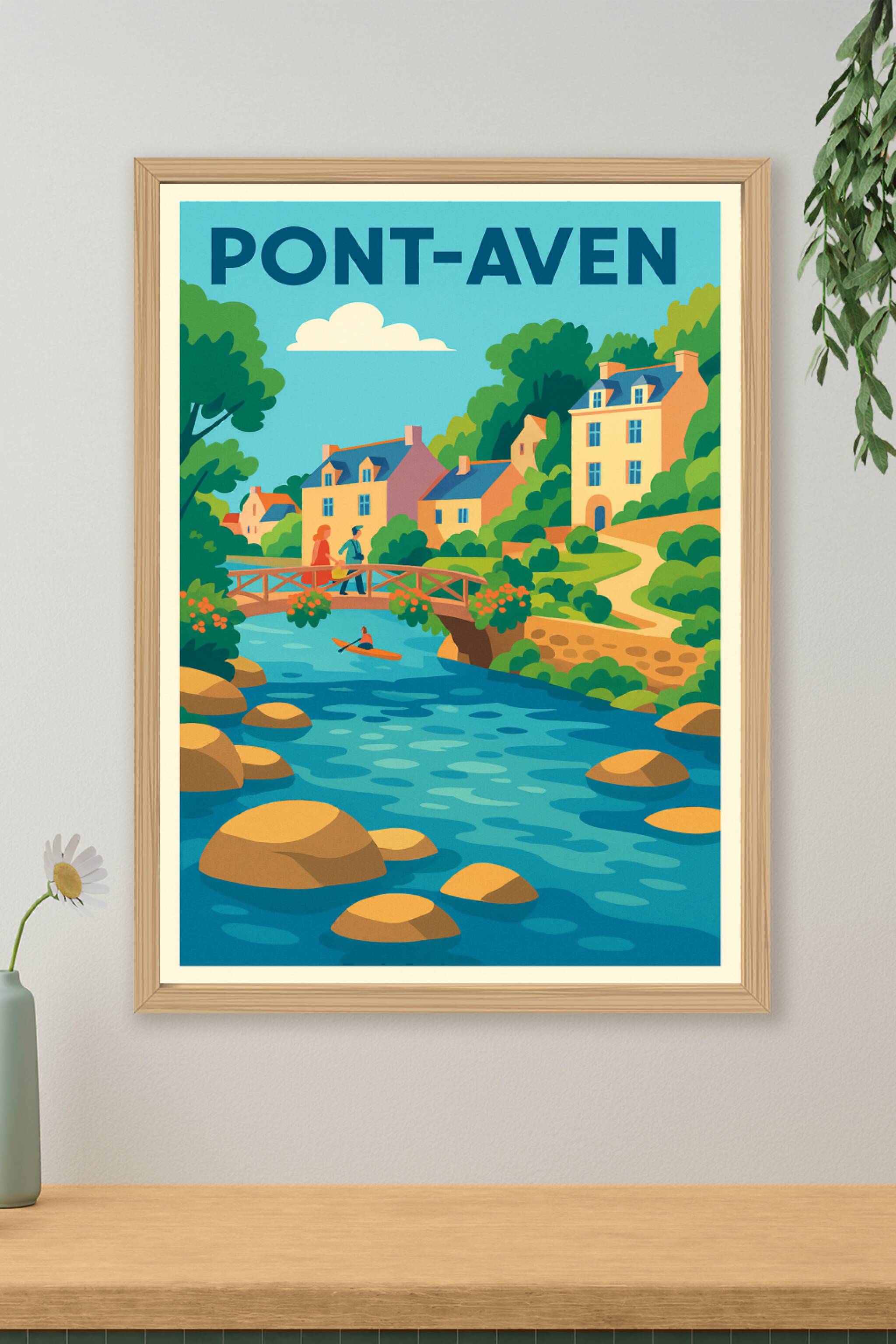Affiche de Pont-Aven - Charme bucolique au fil de l'eau