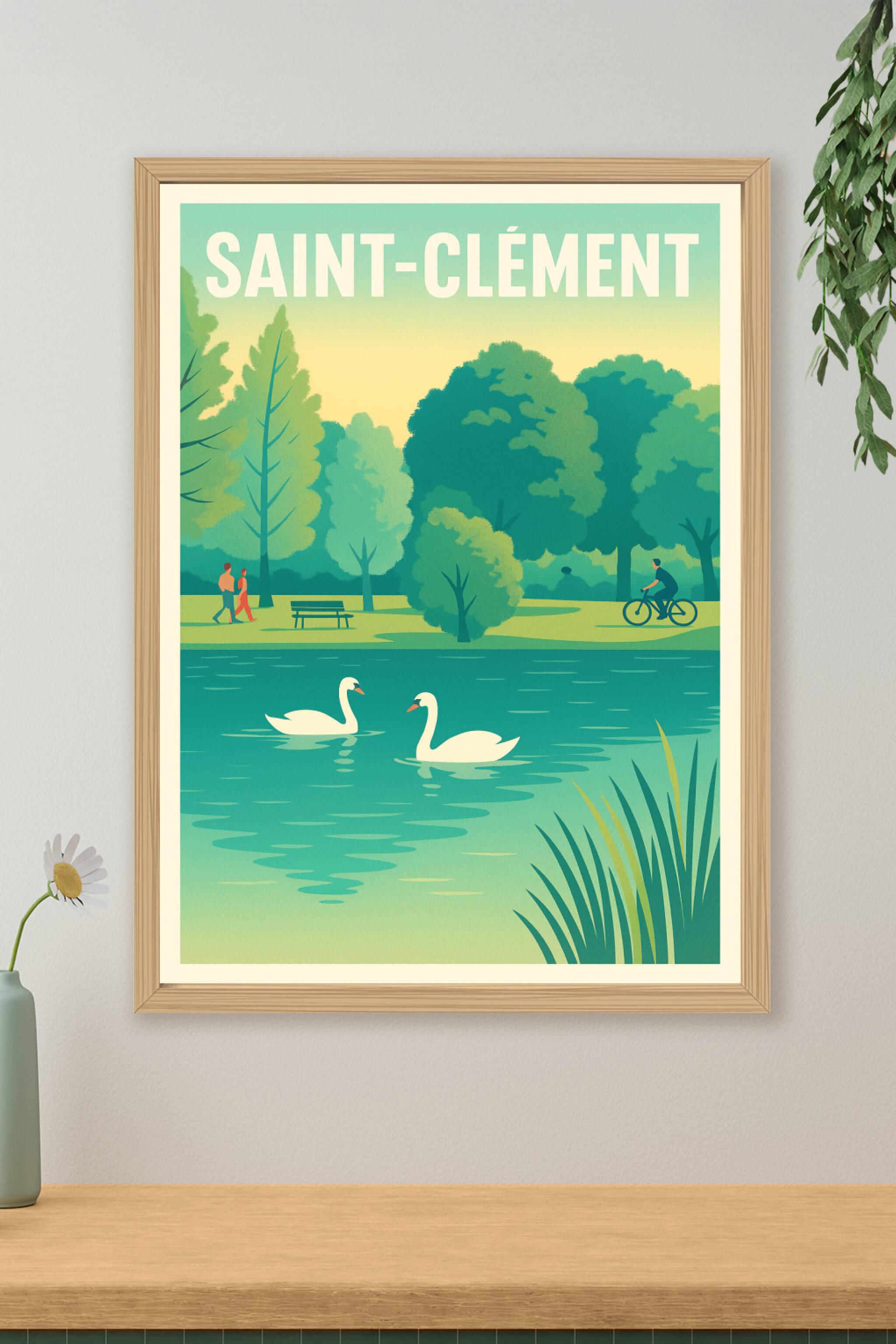 Affiche de Saint-Clément - Sérénité au fil de l'eau