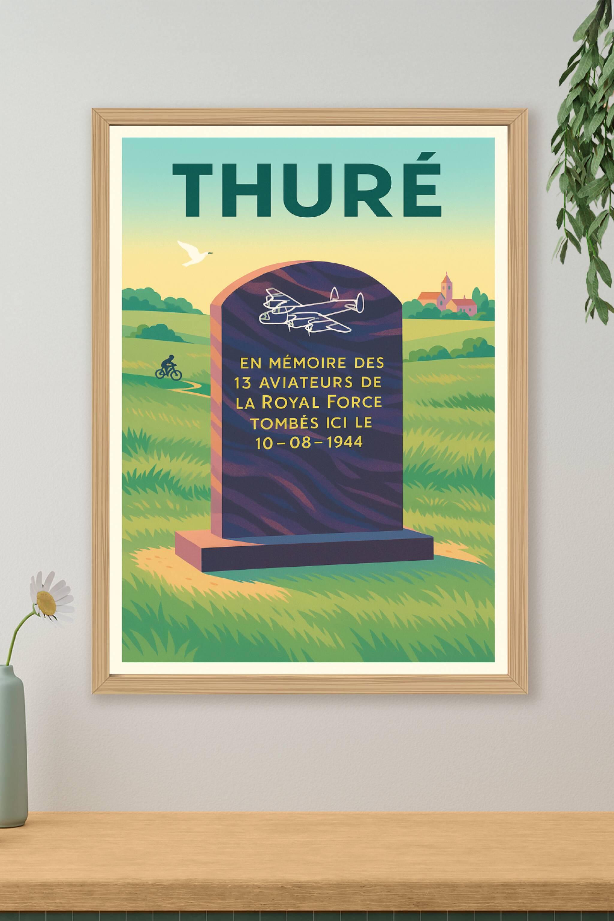 Affiche de Thuré - Mémoire et hommage aux aviateurs de la Royal Force