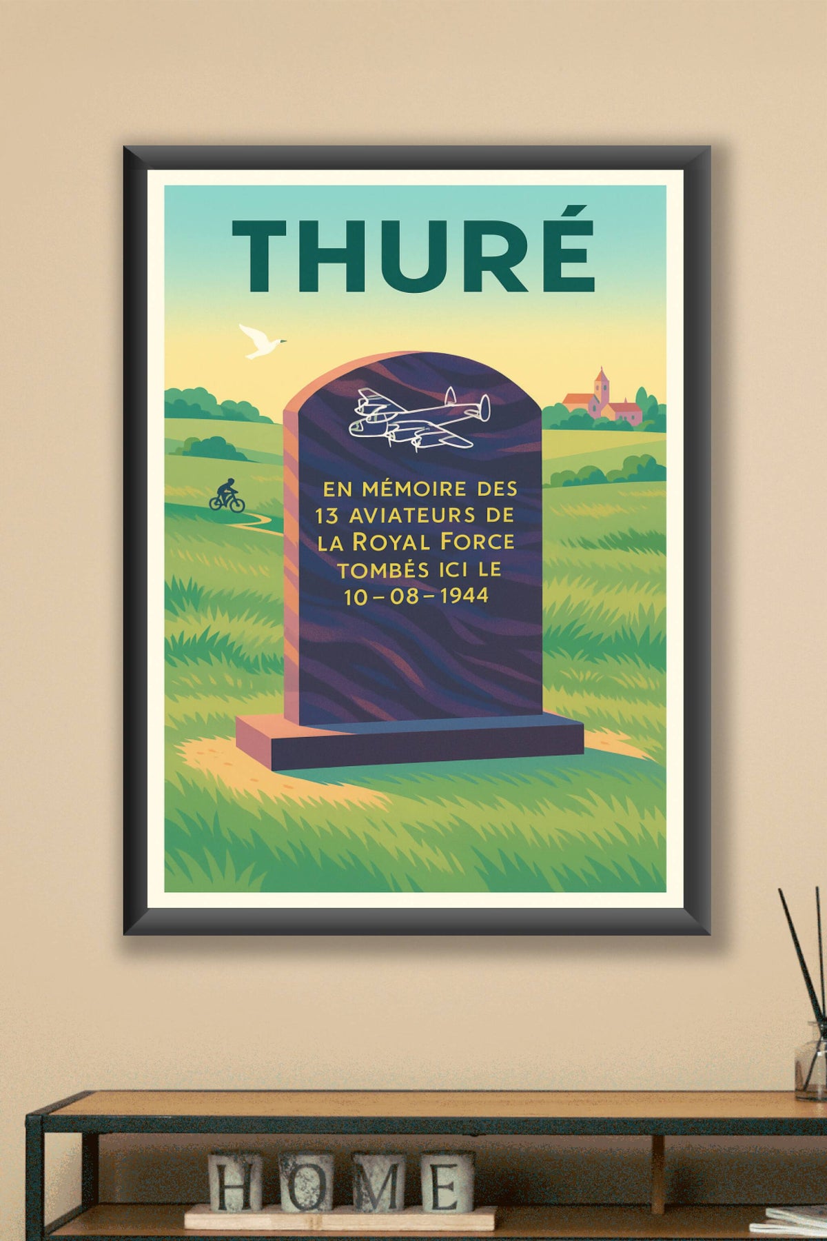 Affiche de Thuré - Mémoire et hommage aux aviateurs de la Royal Force