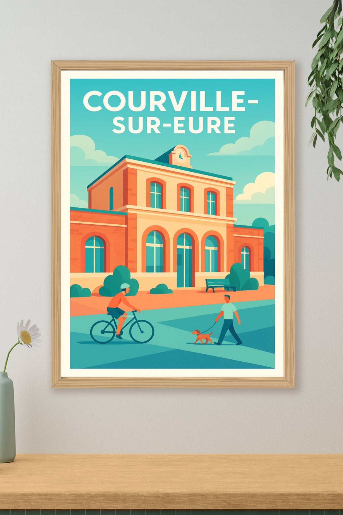 Affiche de Courville-sur-Eure - Charme et douceur de vivre