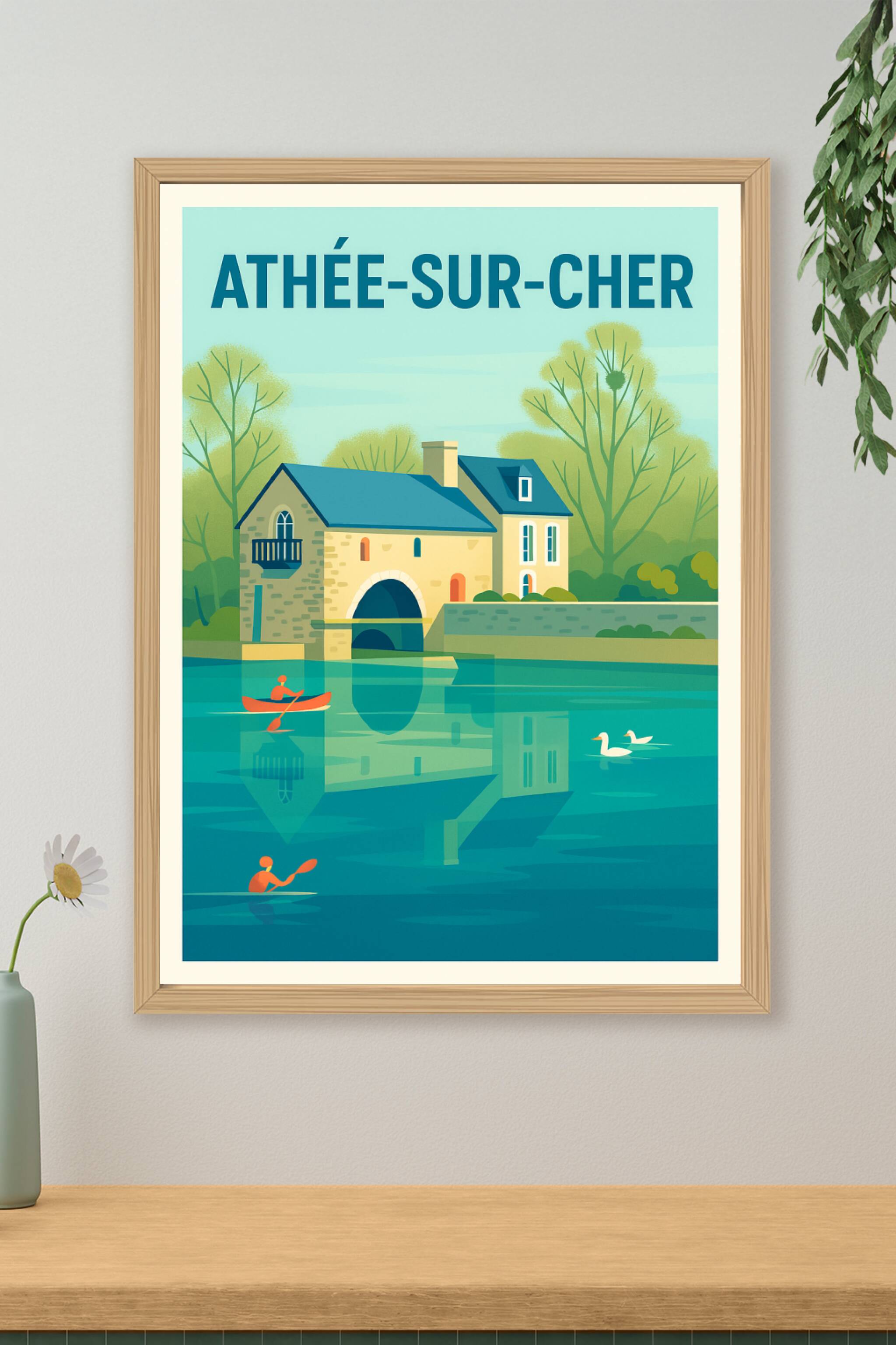 Affiche de Athée-sur-Cher - Évasion paisible au bord de l'eau
