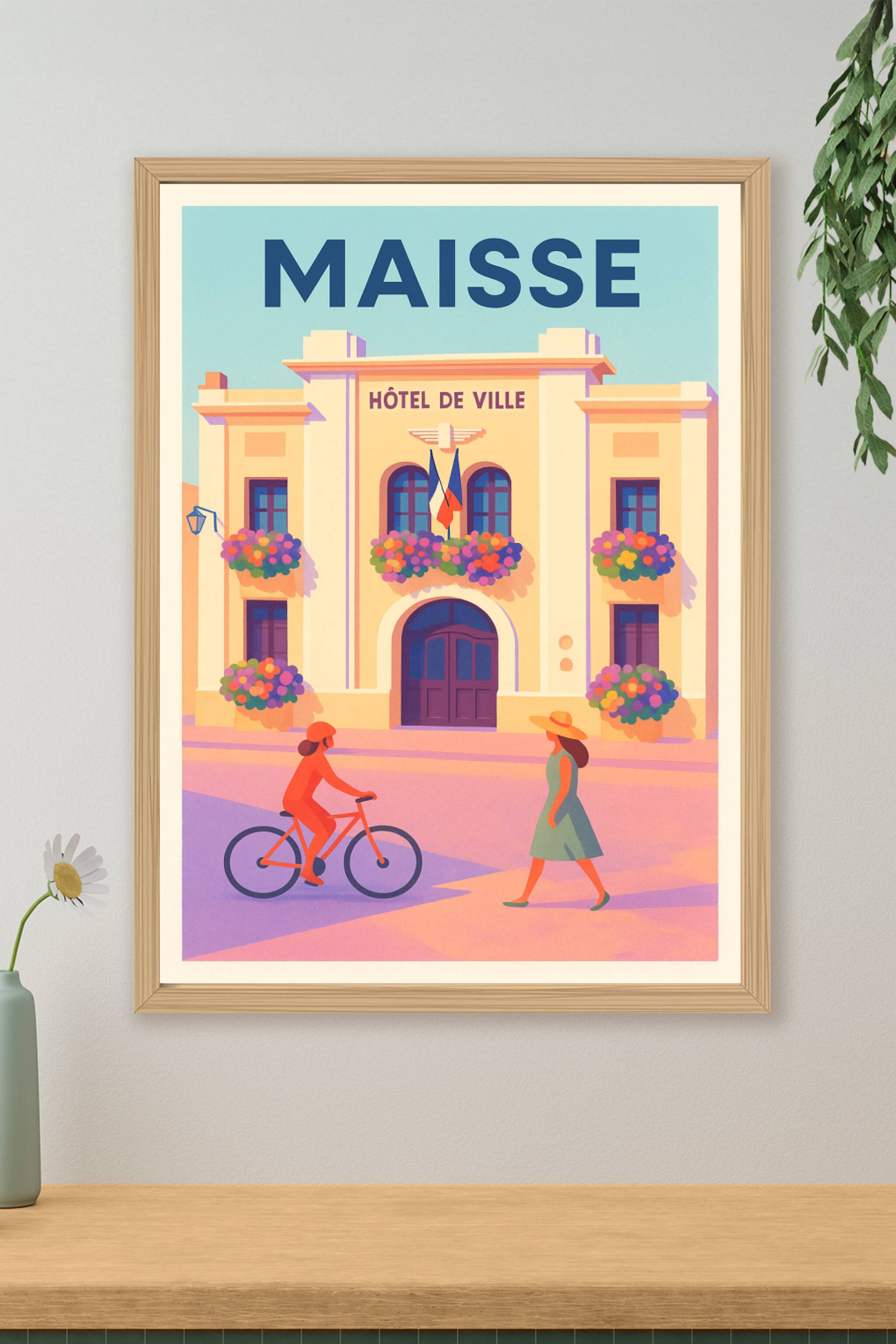 Affiche de Maisse - Charme et douceur de la vie locale