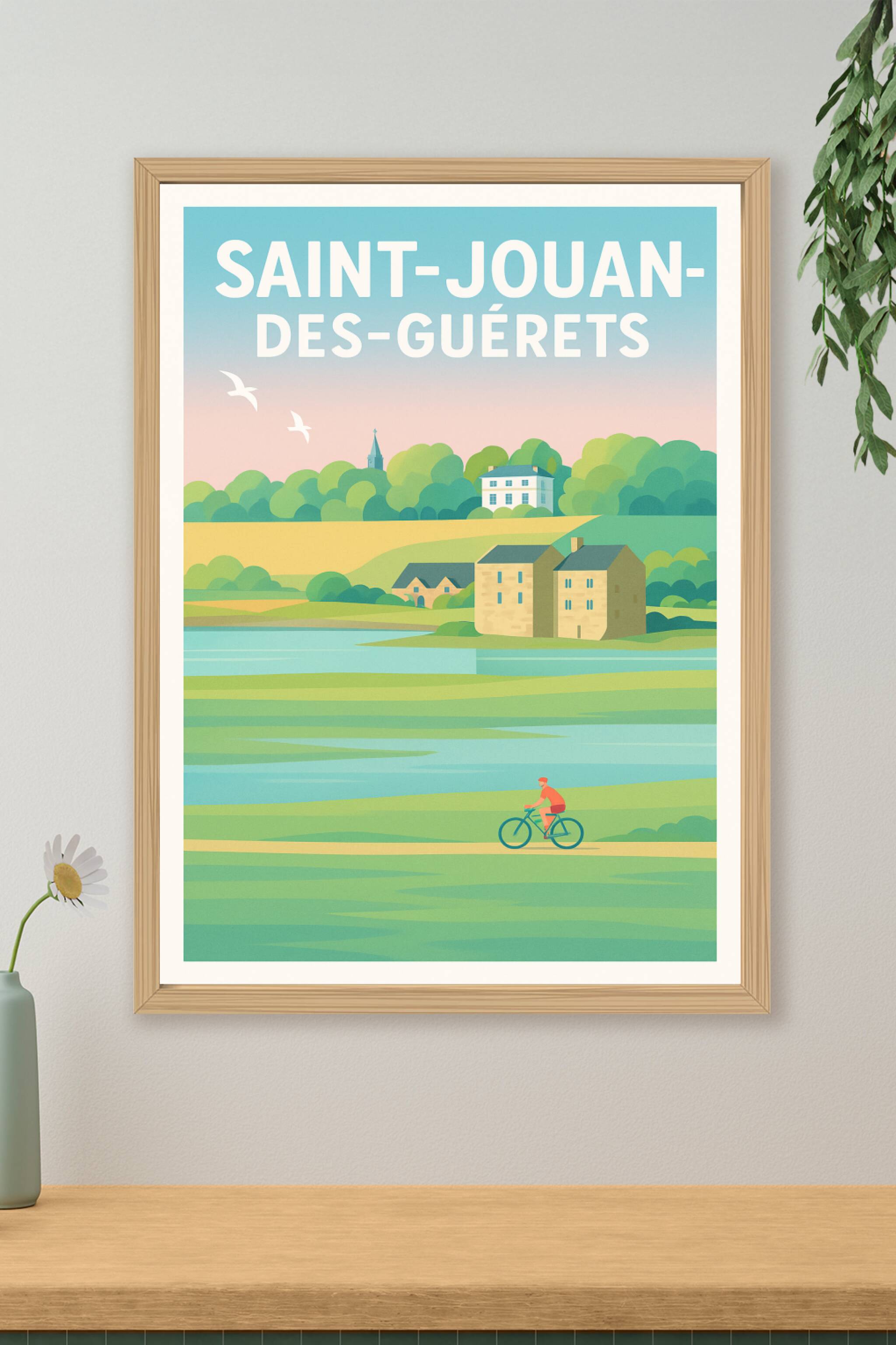 Affiche de Saint-Jouan-des-Guérets - Échappée tranquille à la campagne