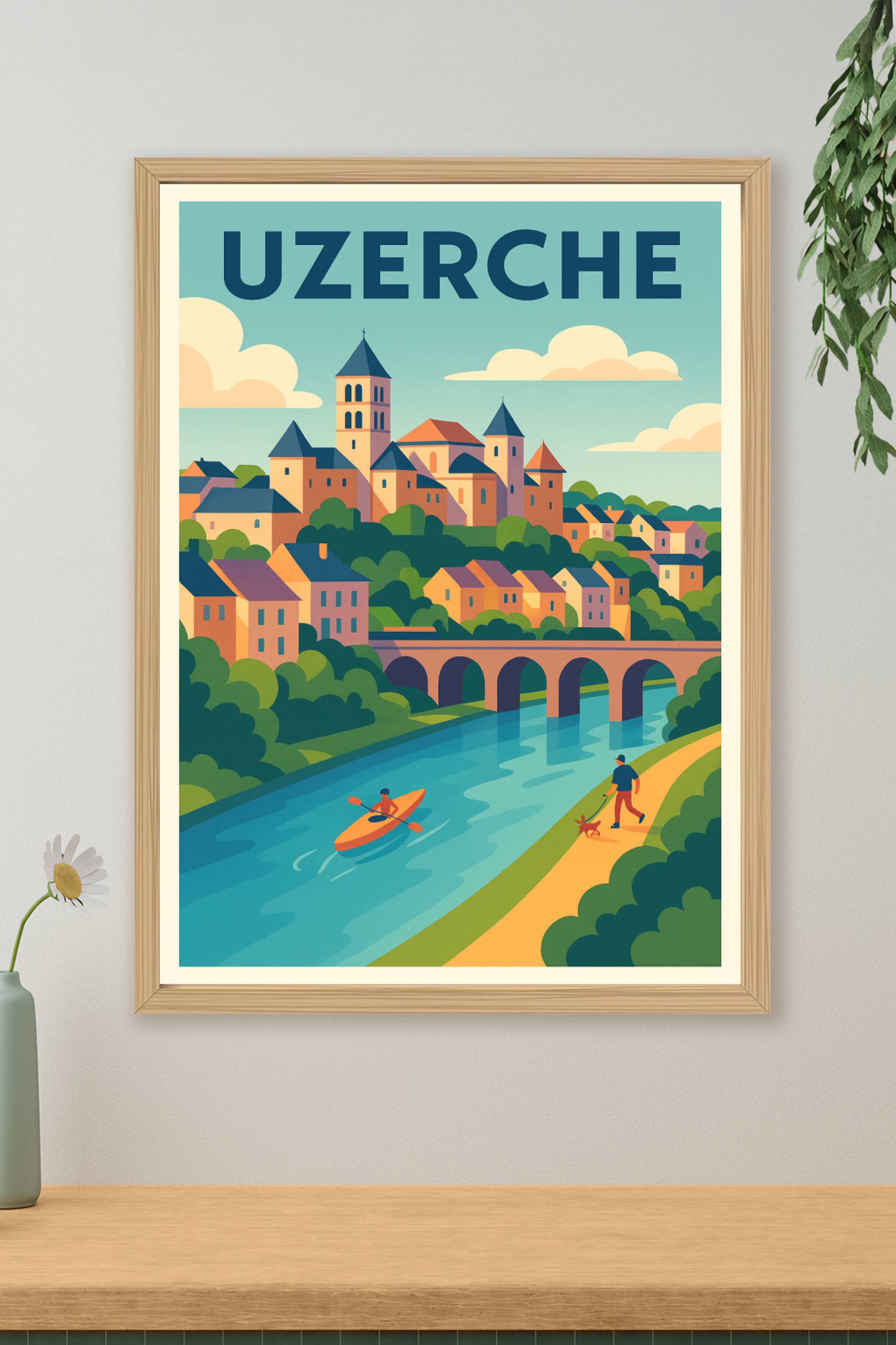 Affiche de Uzerche - Le charme pittoresque au fil de la Vézère