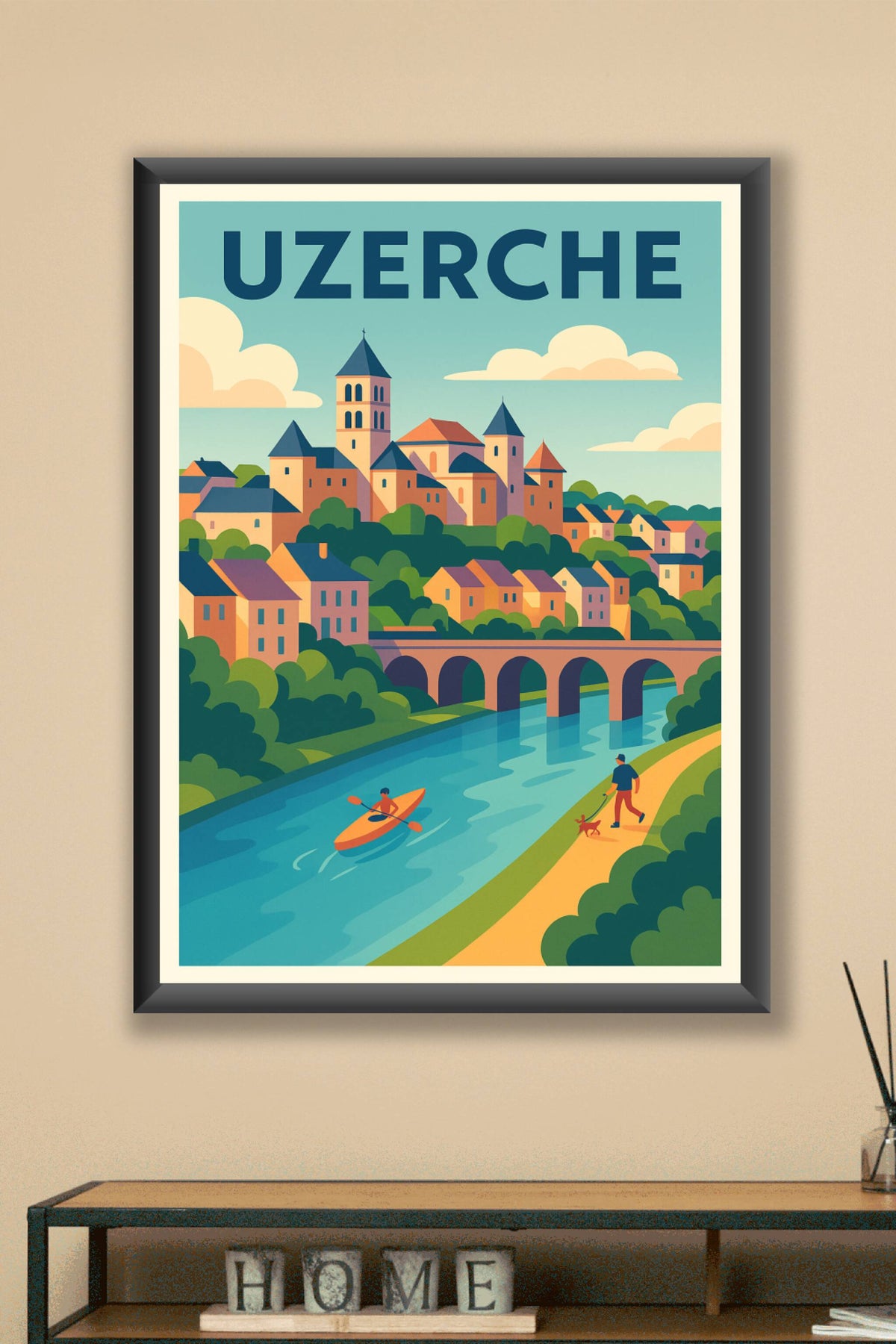 Affiche de Uzerche - Le charme pittoresque au fil de la Vézère