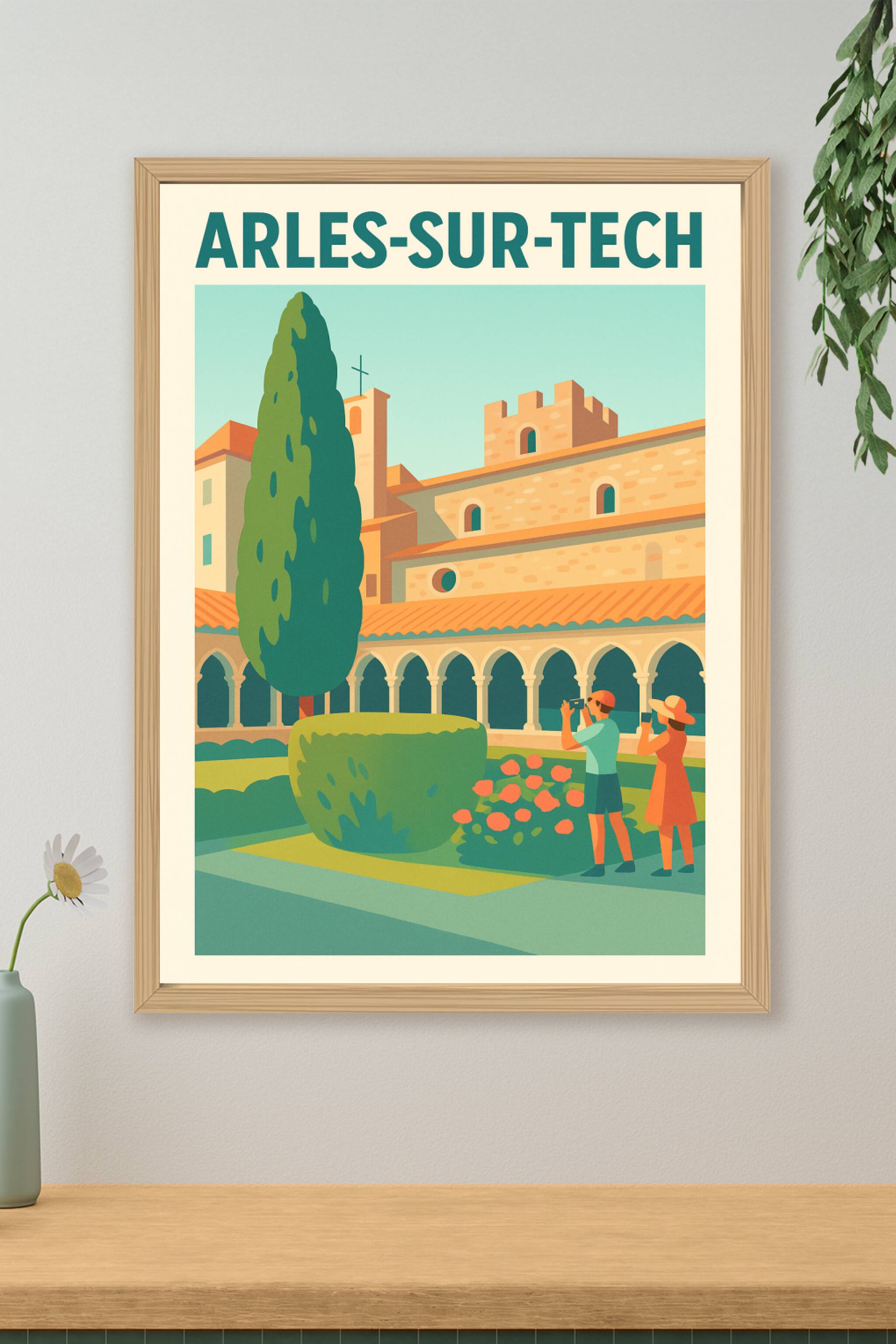 Affiche de Arles-sur-Tech - L'élégance médiévale en lumière