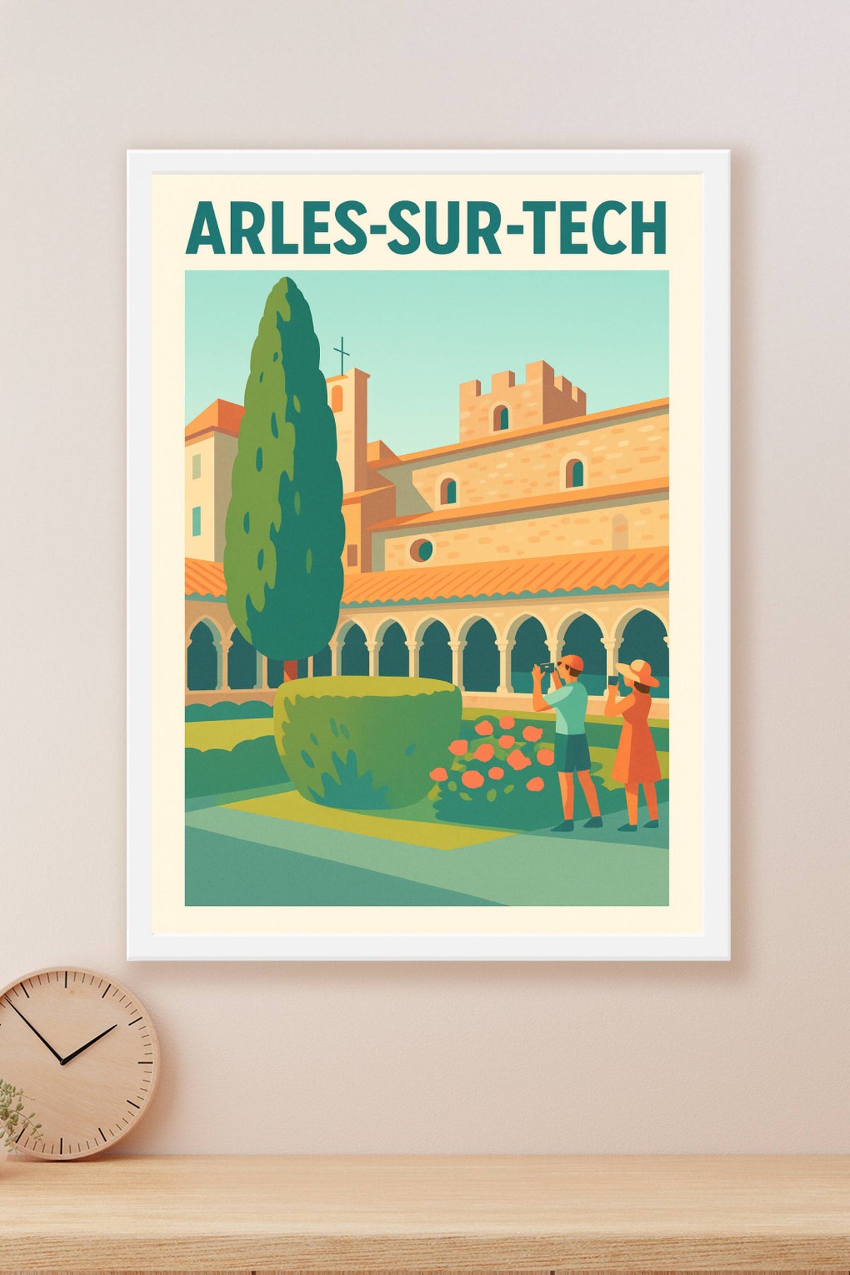 Affiche de Arles-sur-Tech - L'élégance médiévale en lumière