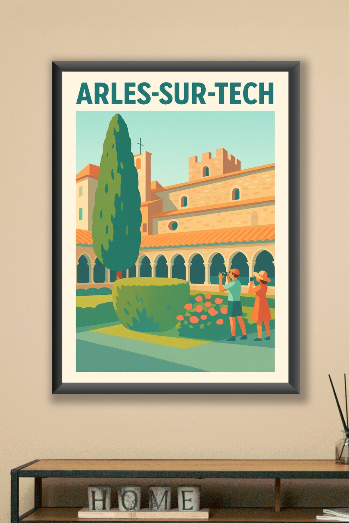 Affiche de Arles-sur-Tech - L'élégance médiévale en lumière