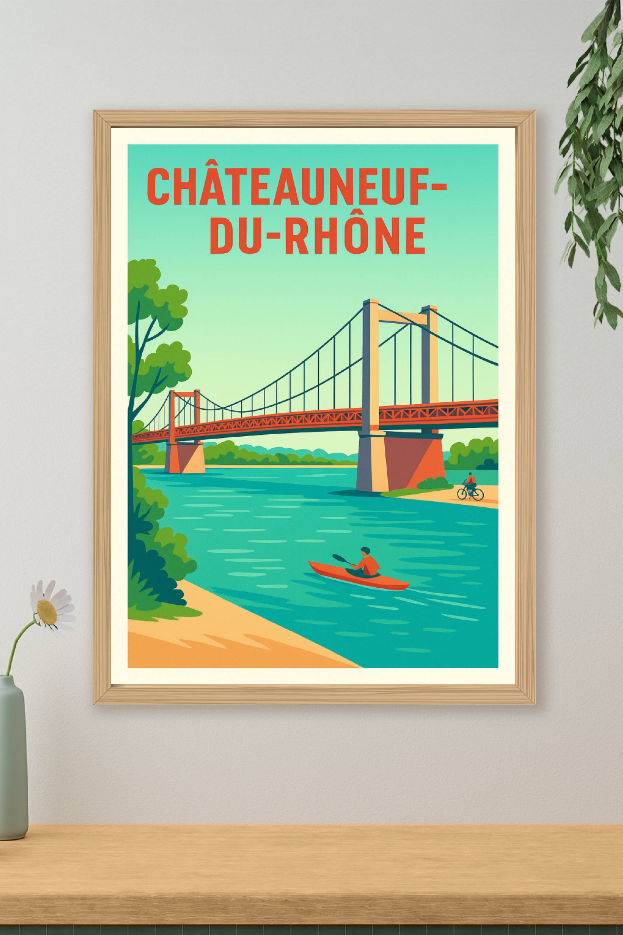 Affiche de Châteauneuf-du-Rhône - L'évasion sur le Rhône