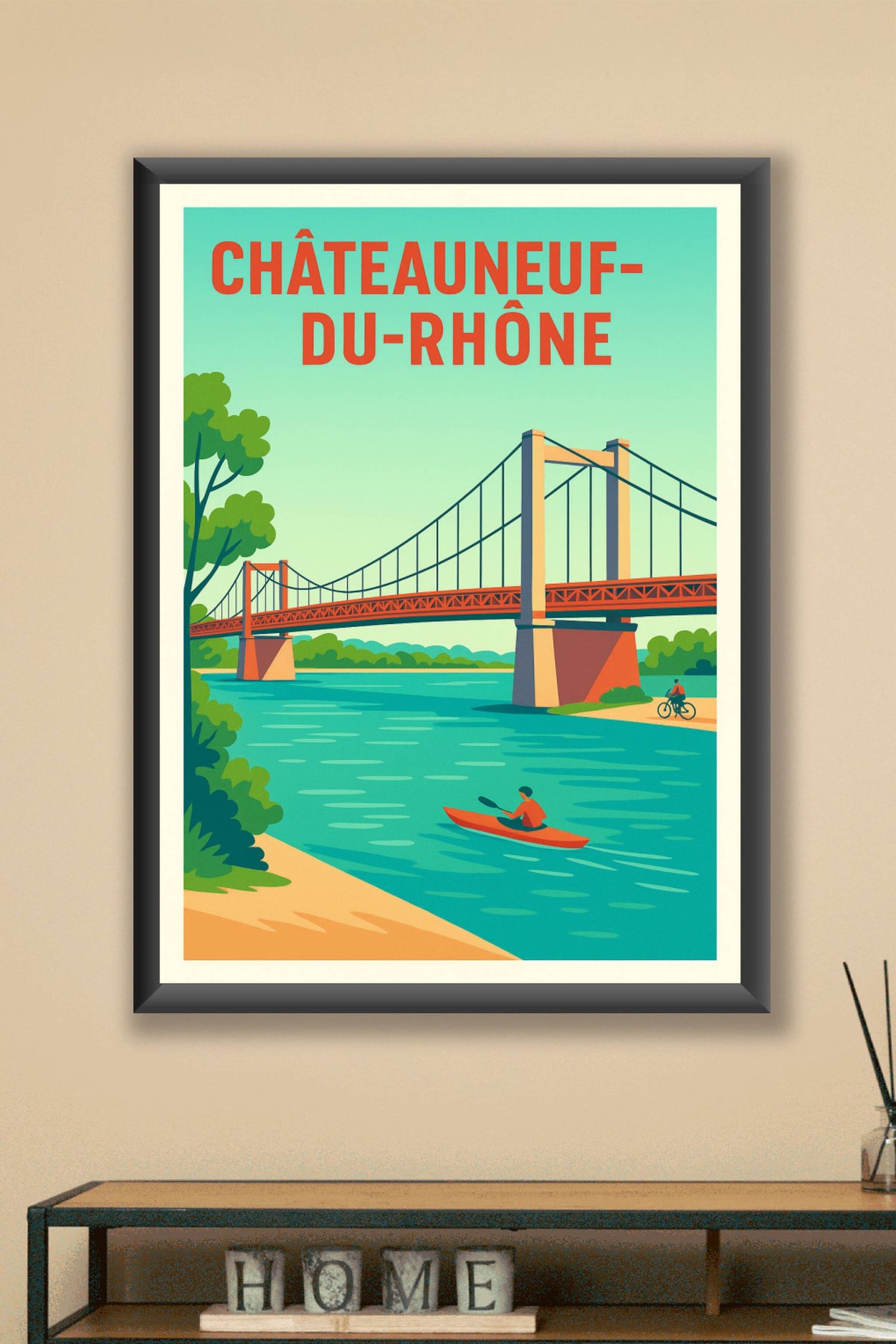 Affiche de Châteauneuf-du-Rhône - L'évasion sur le Rhône
