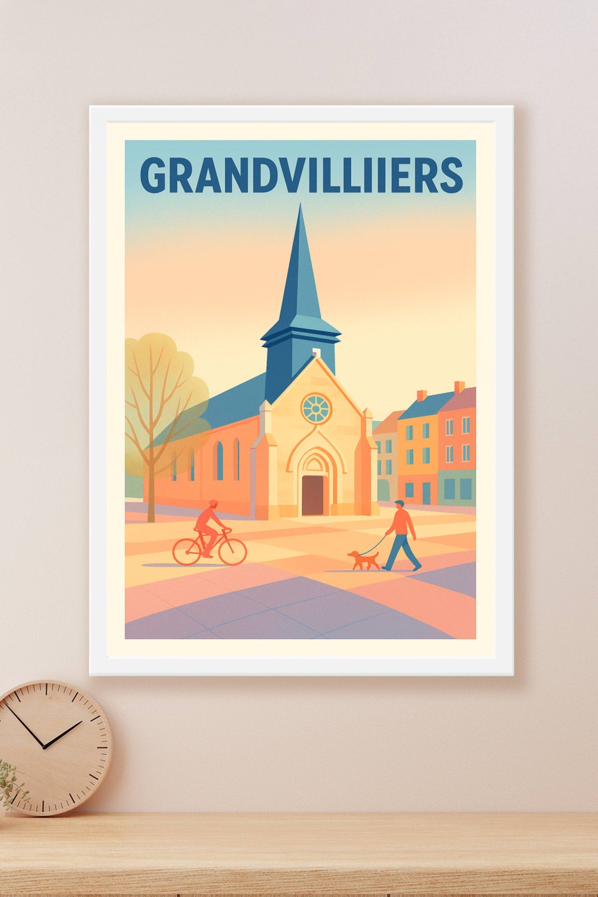 Affiche de Grandvilliers - Charme et douceur de la vie provinciale