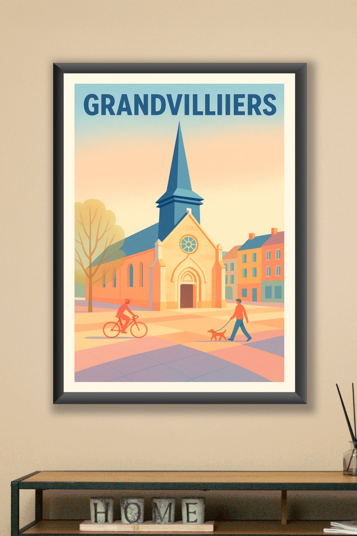 Affiche de Grandvilliers - Charme et douceur de la vie provinciale