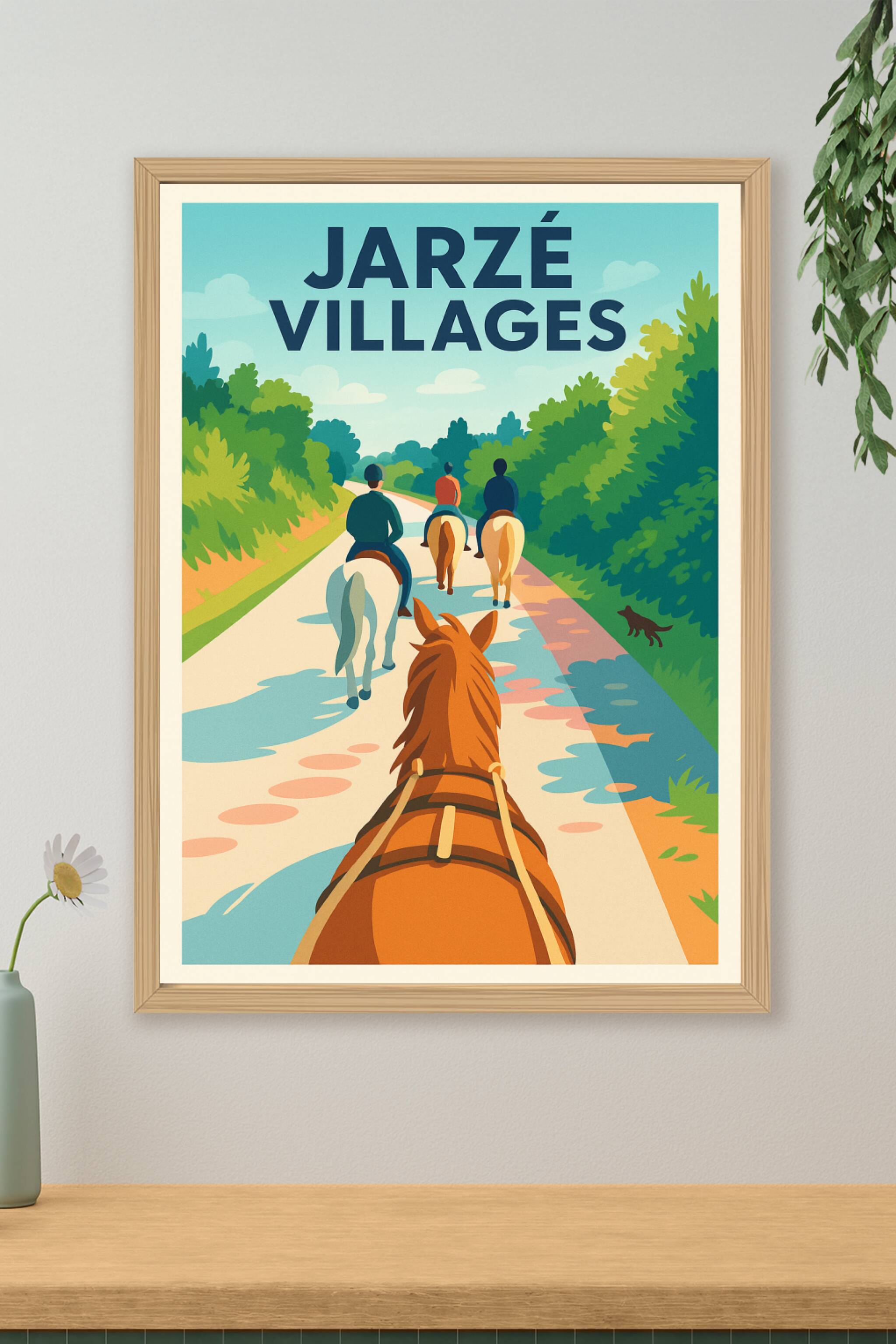 Affiche de Jarzé Villages - Balade équestre au cœur de la nature