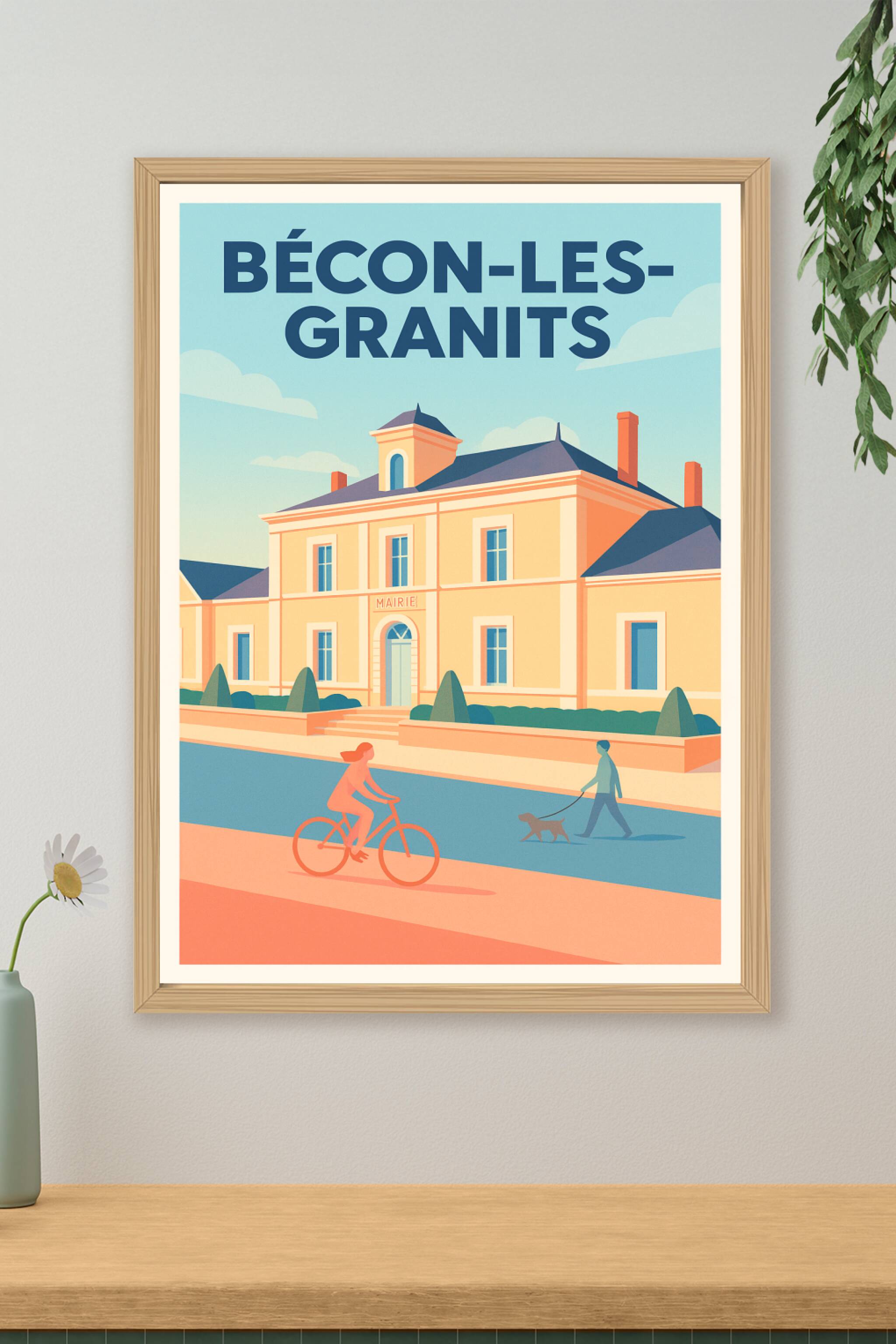 Affiche de Bécon-les-Granits - Charme et sérénité au cœur de la commune