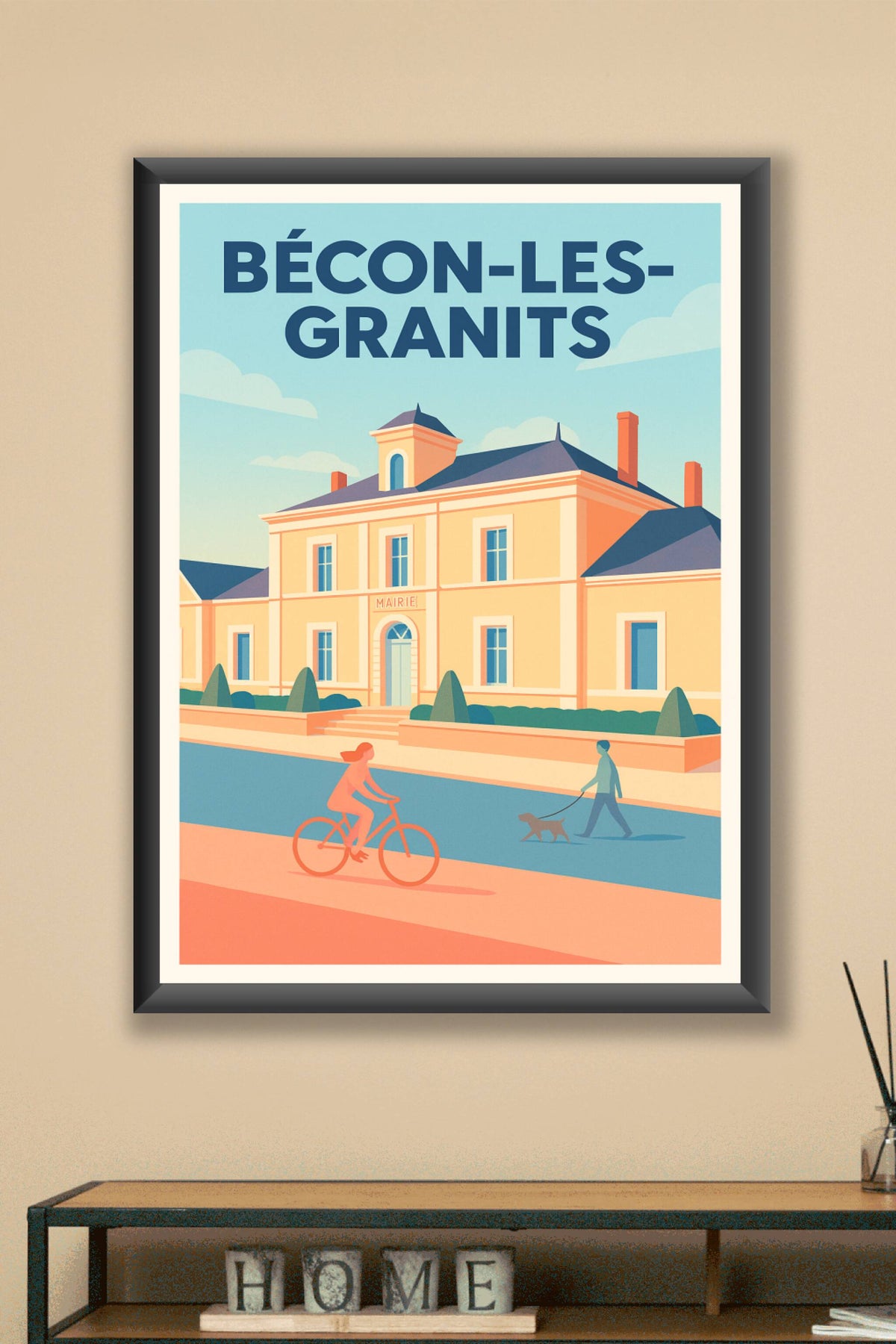 Affiche de Bécon-les-Granits - Charme et sérénité au cœur de la commune
