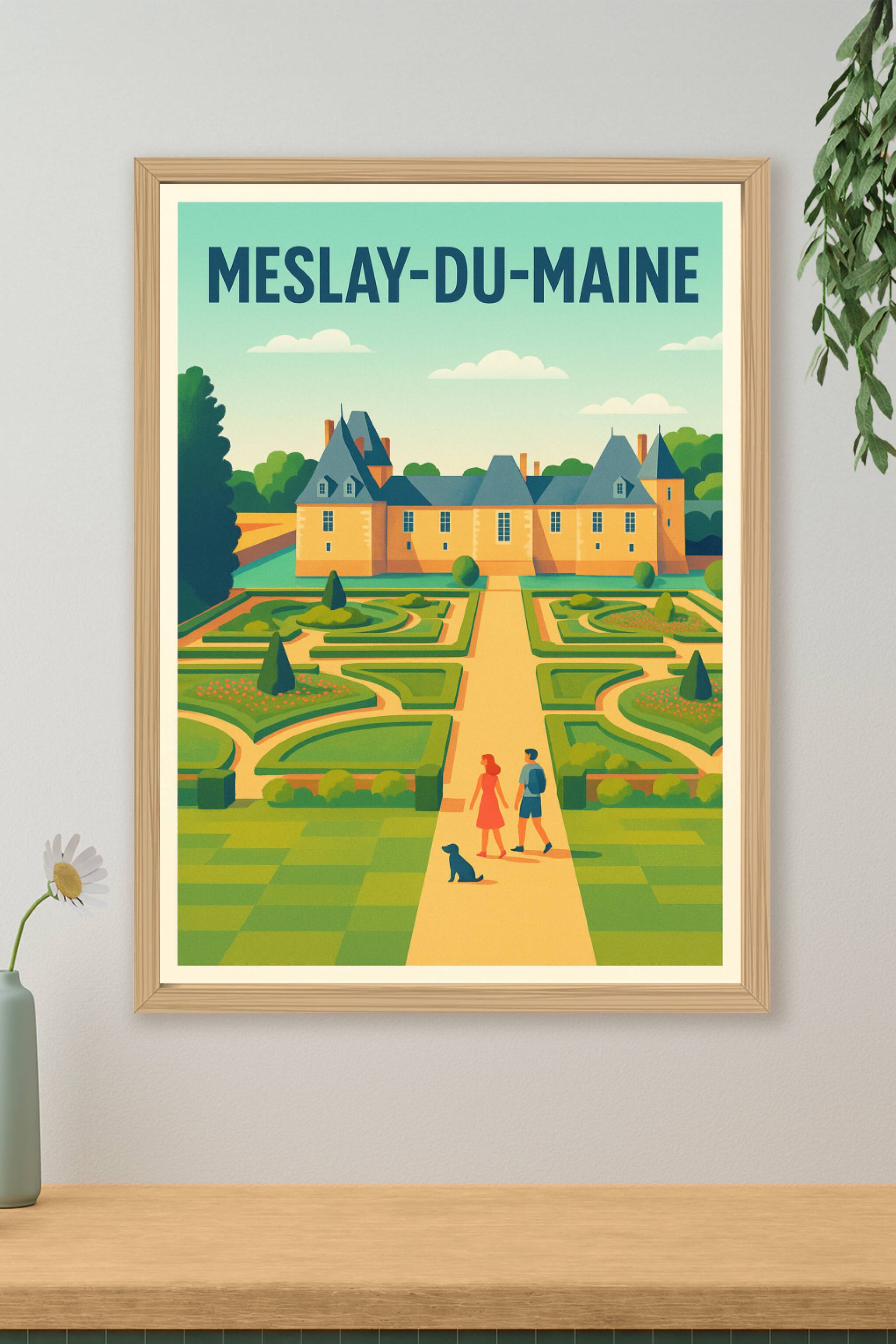 Affiche de Meslay-du-Maine - Escapade bucolique au cœur du patrimoine