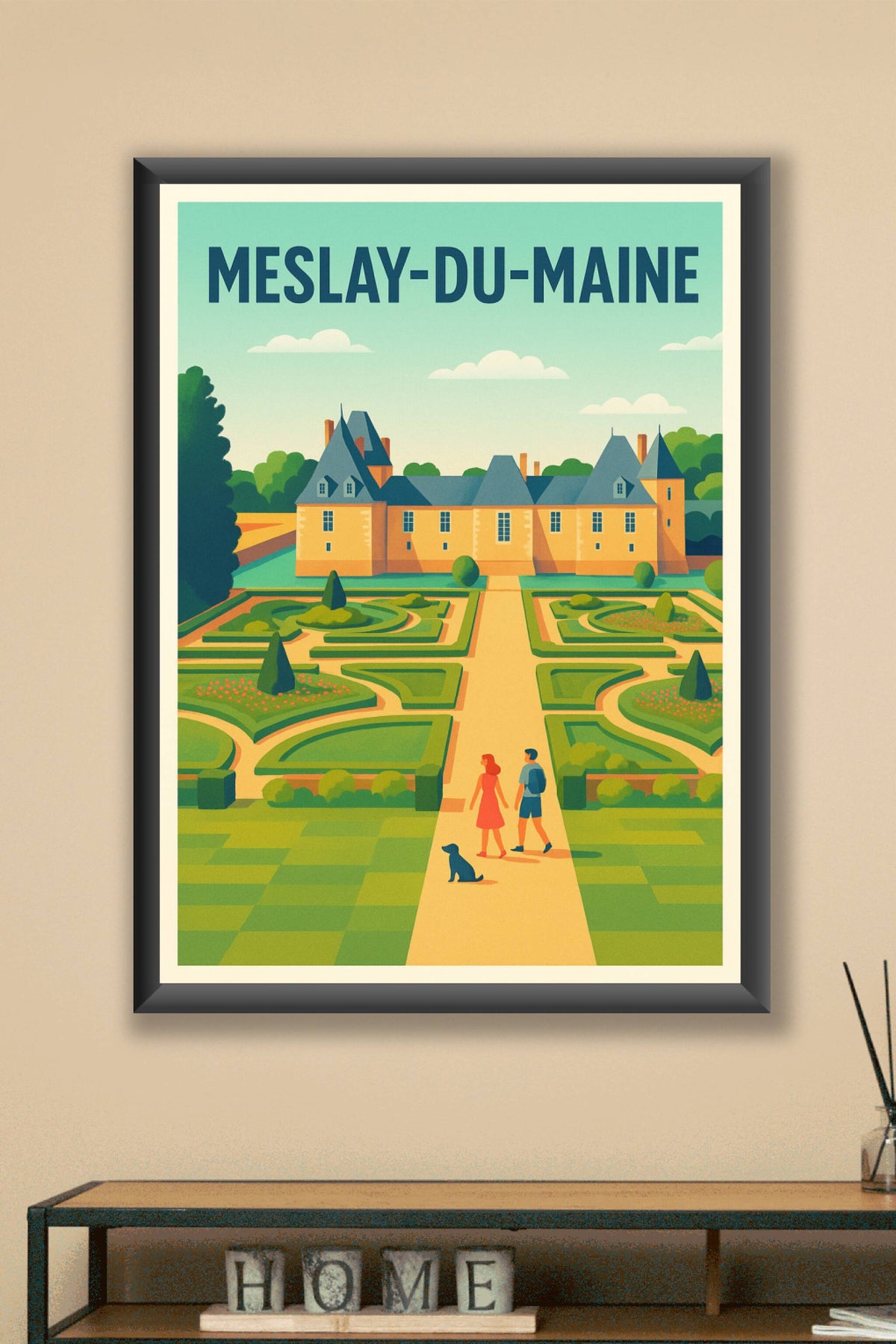 Affiche de Meslay-du-Maine - Escapade bucolique au cœur du patrimoine