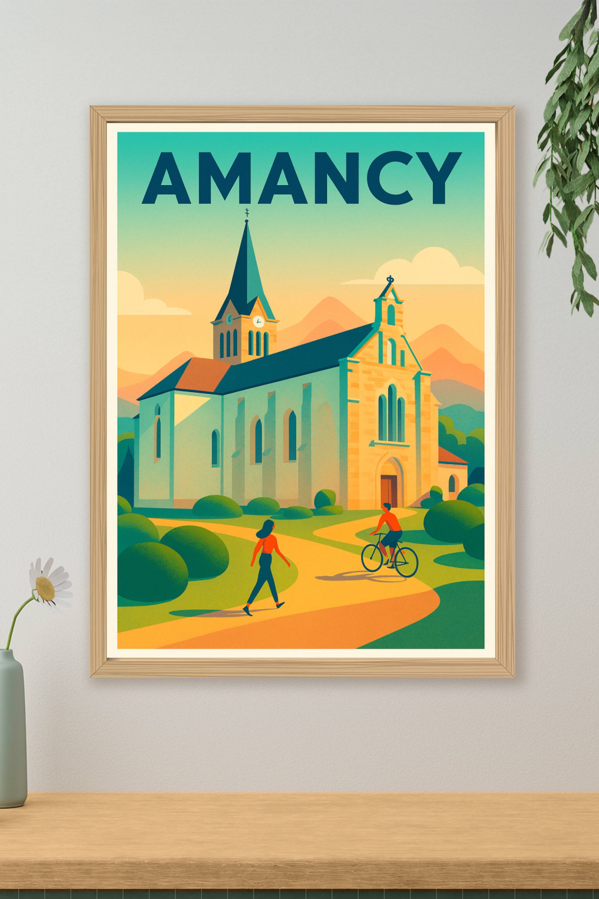 Affiche de Amancy - Charme paisible au cœur des montagnes