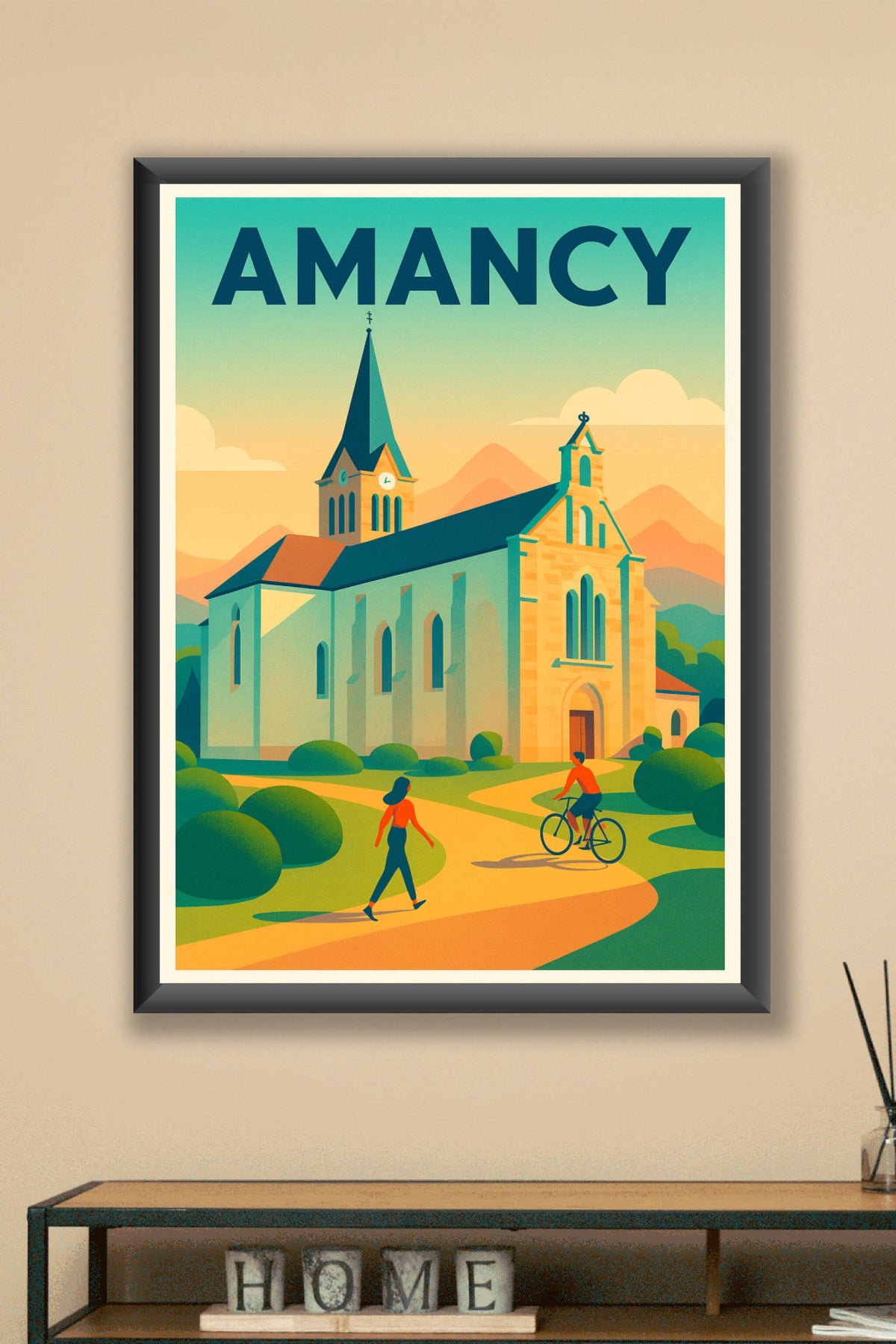 Affiche de Amancy - Charme paisible au cœur des montagnes