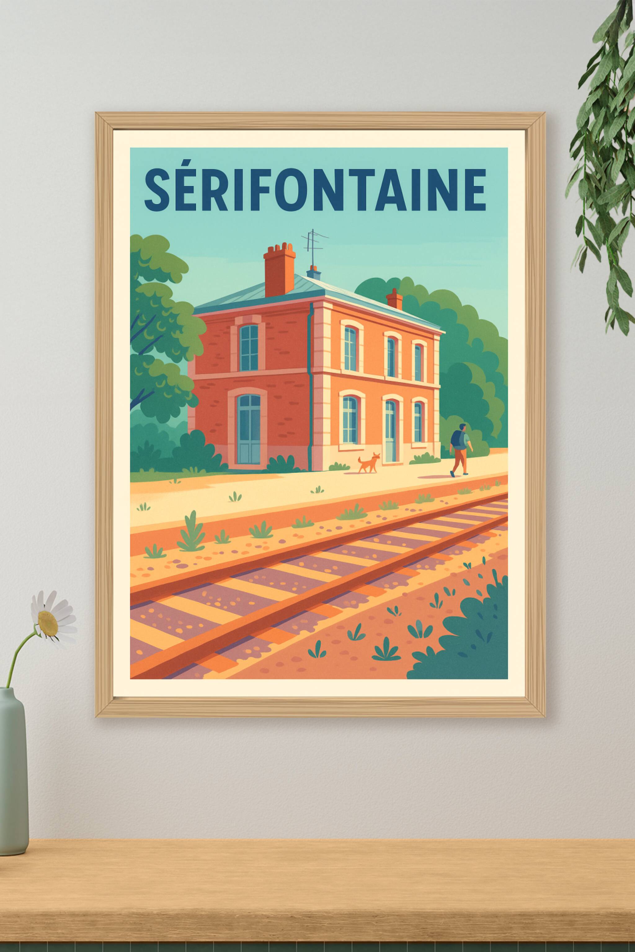 Affiche de Sérifontaine - Charme bucolique au bord des rails