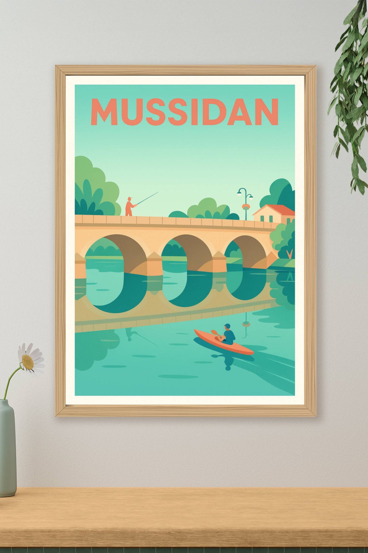 Affiche de Mussidan - Charme et sérénité au fil de l'eau