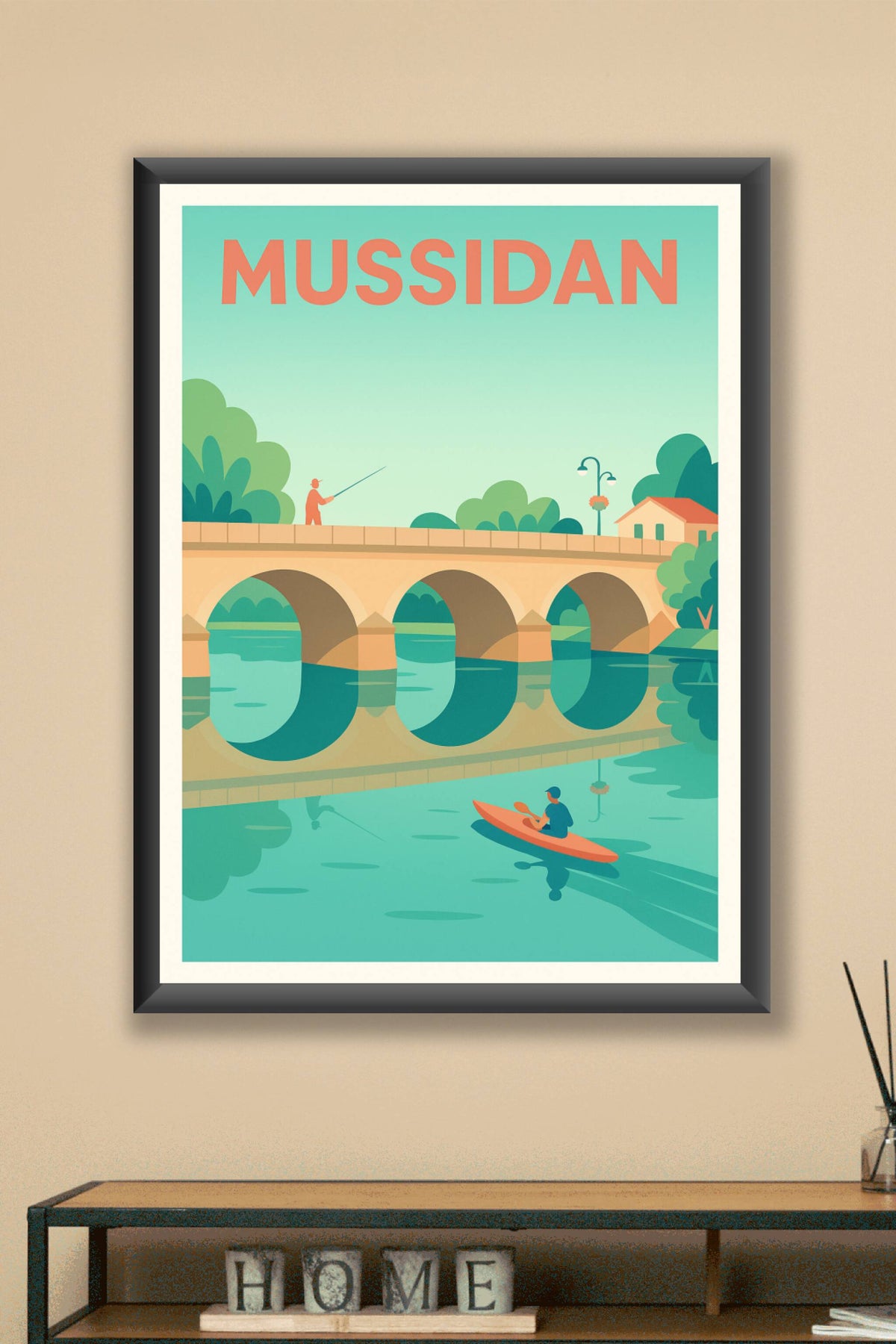 Affiche de Mussidan - Charme et sérénité au fil de l'eau