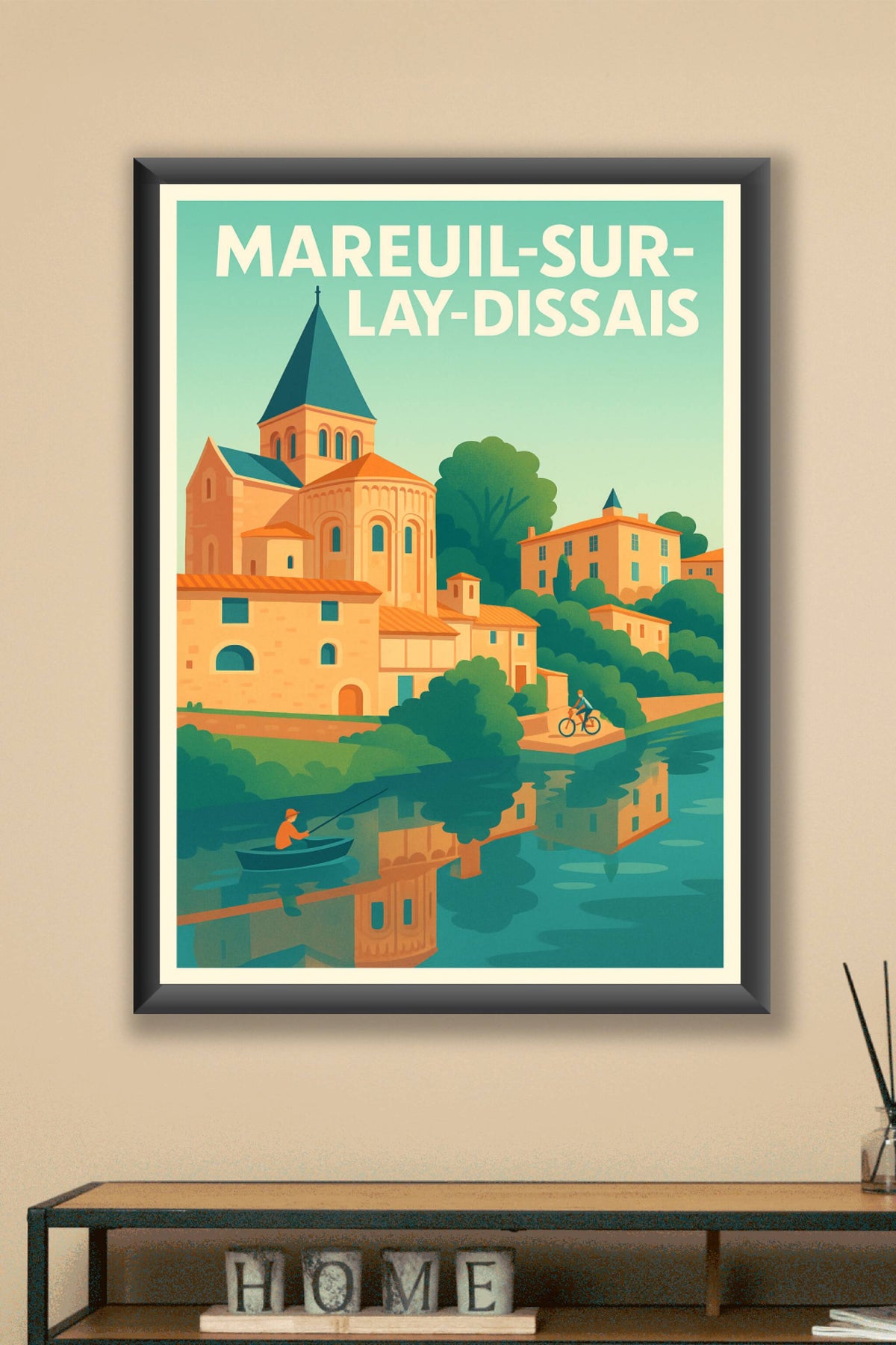 Affiche de Mareuil-sur-Lay-Dissais - Charme et Sérénité au Bord de l'Eau