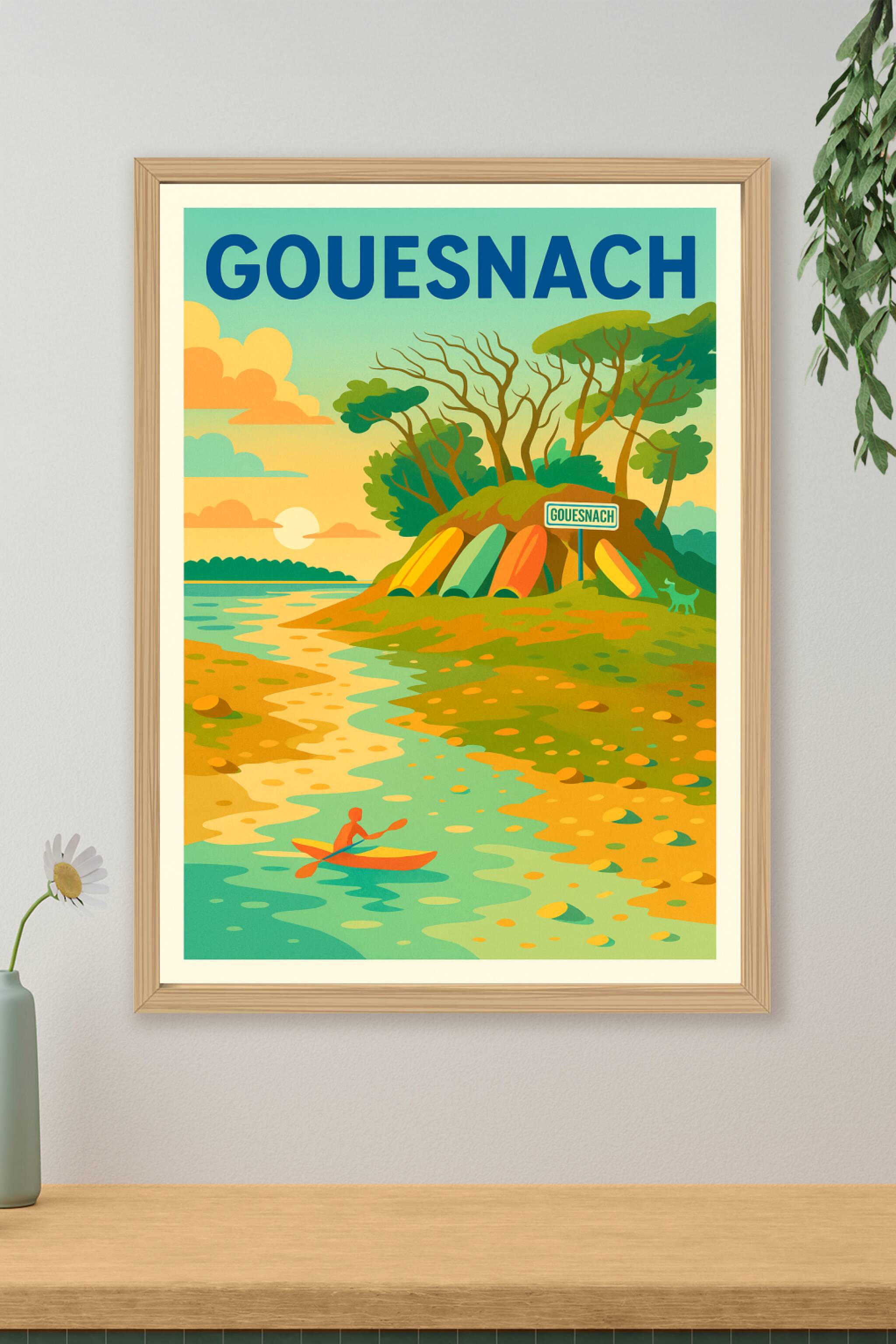 Affiche de Gouesnach - L'évasion paisible au fil de l'eau