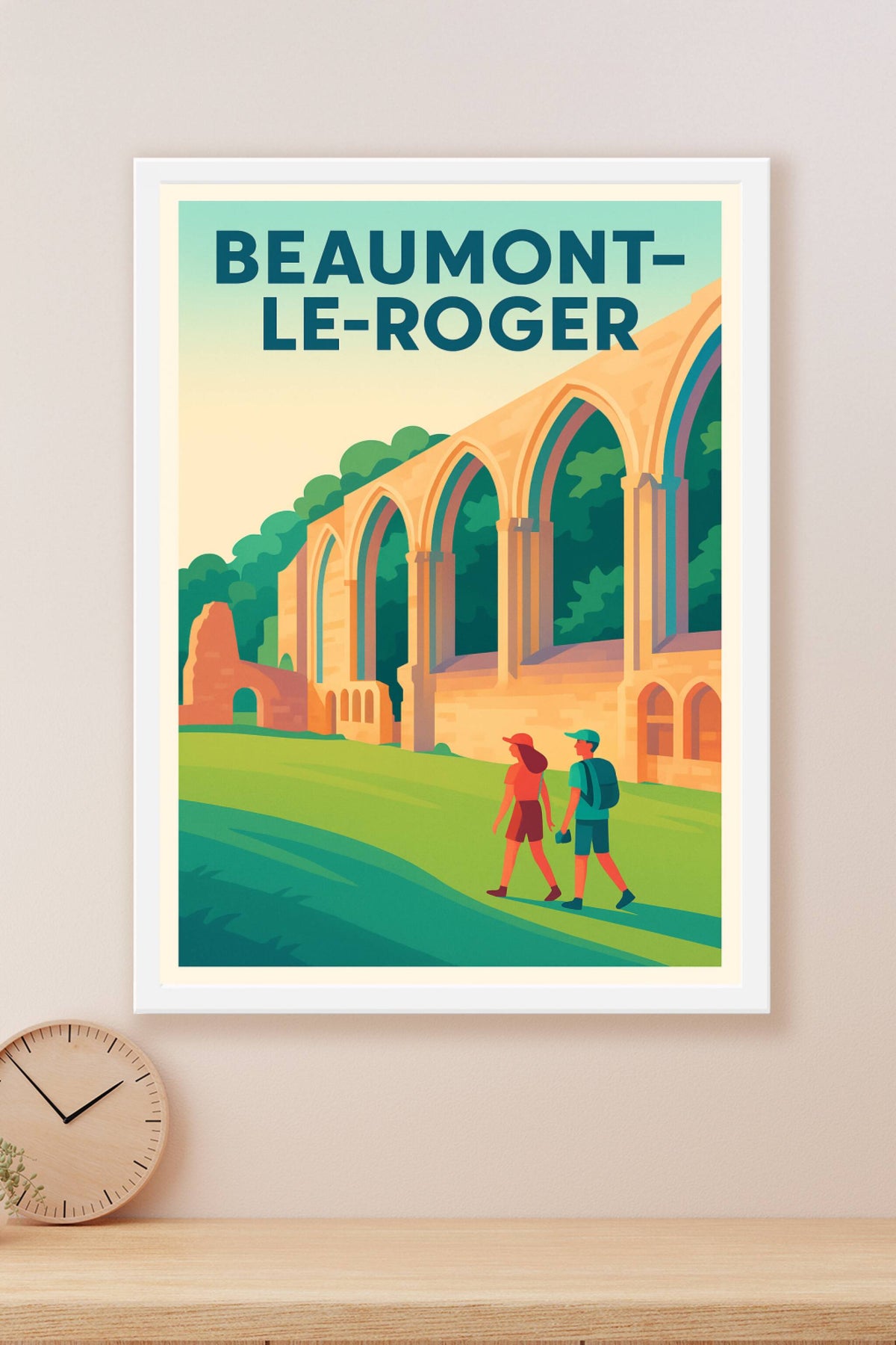 Affiche de Beaumont-le-Roger - Promenade au cœur du patrimoine