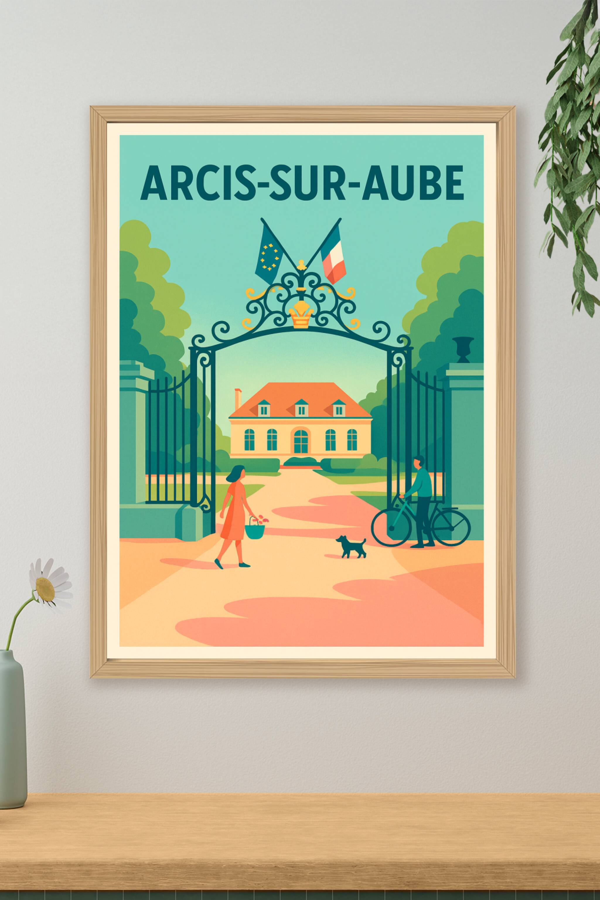 Affiche de Arcis-sur-Aube - Charme et élégance à la campagne
