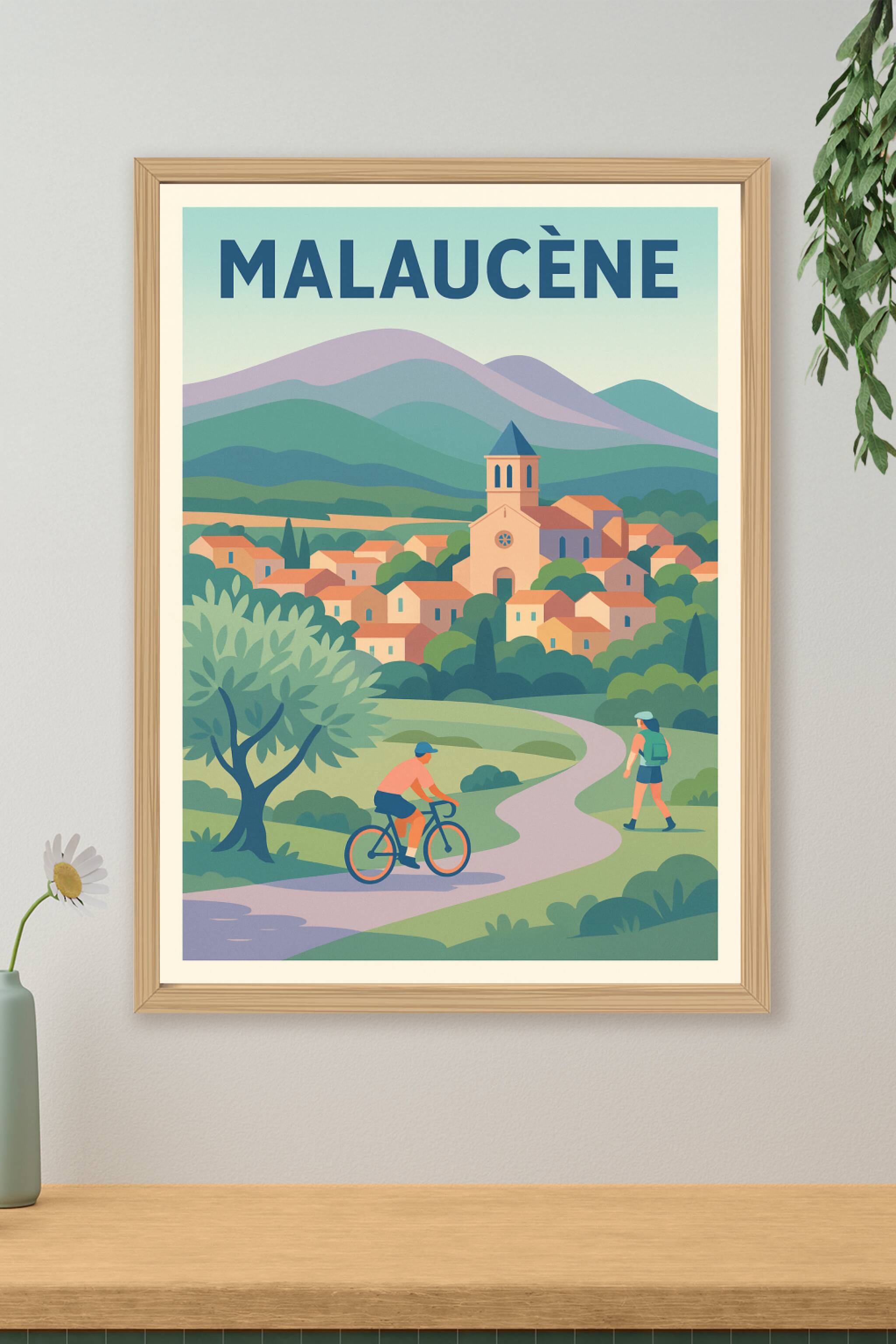 Affiche de Malaucène - Escapade nature au pied du Mont Ventoux