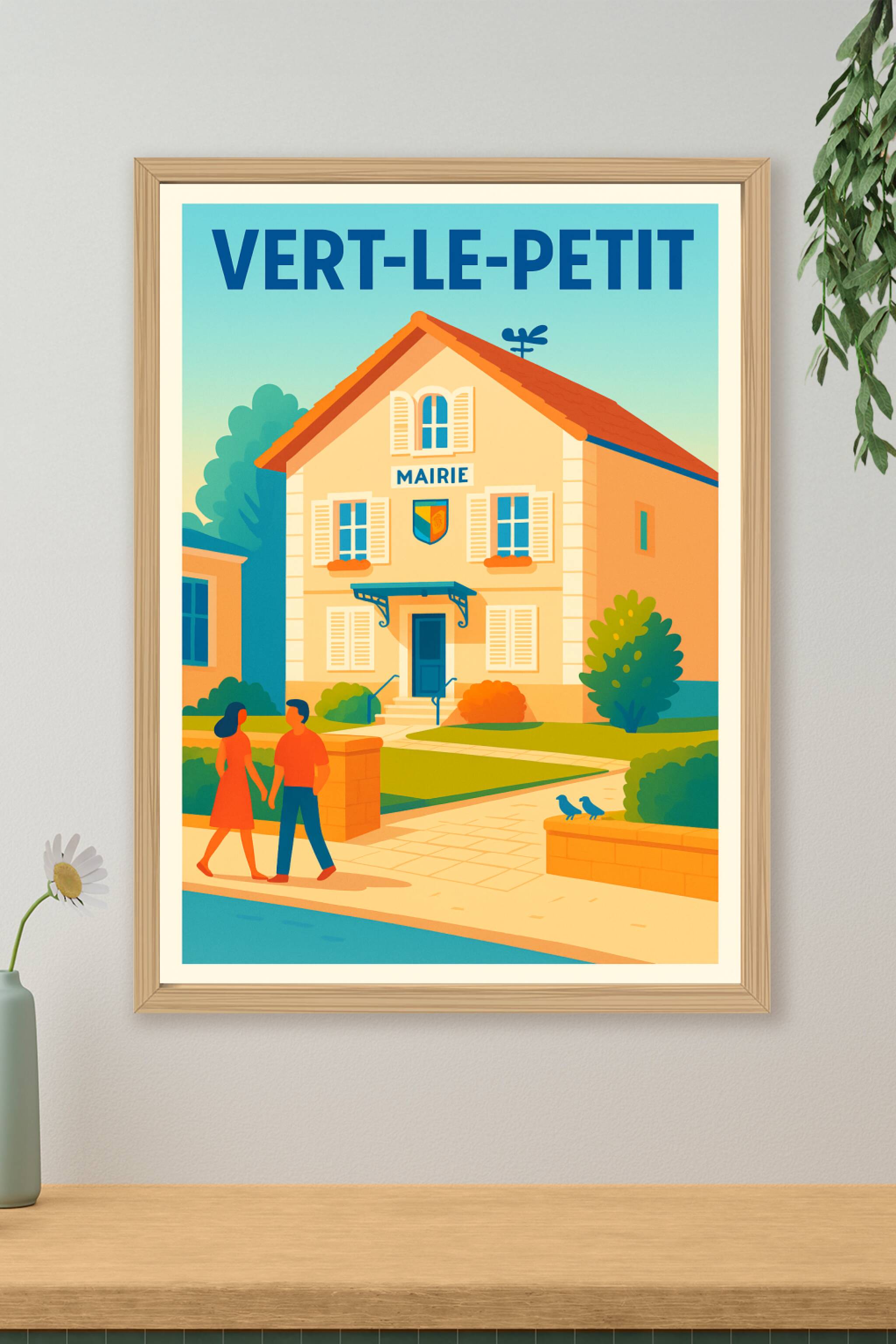 Affiche de Vert-le-Petit - Charme et sérénité au cœur du village