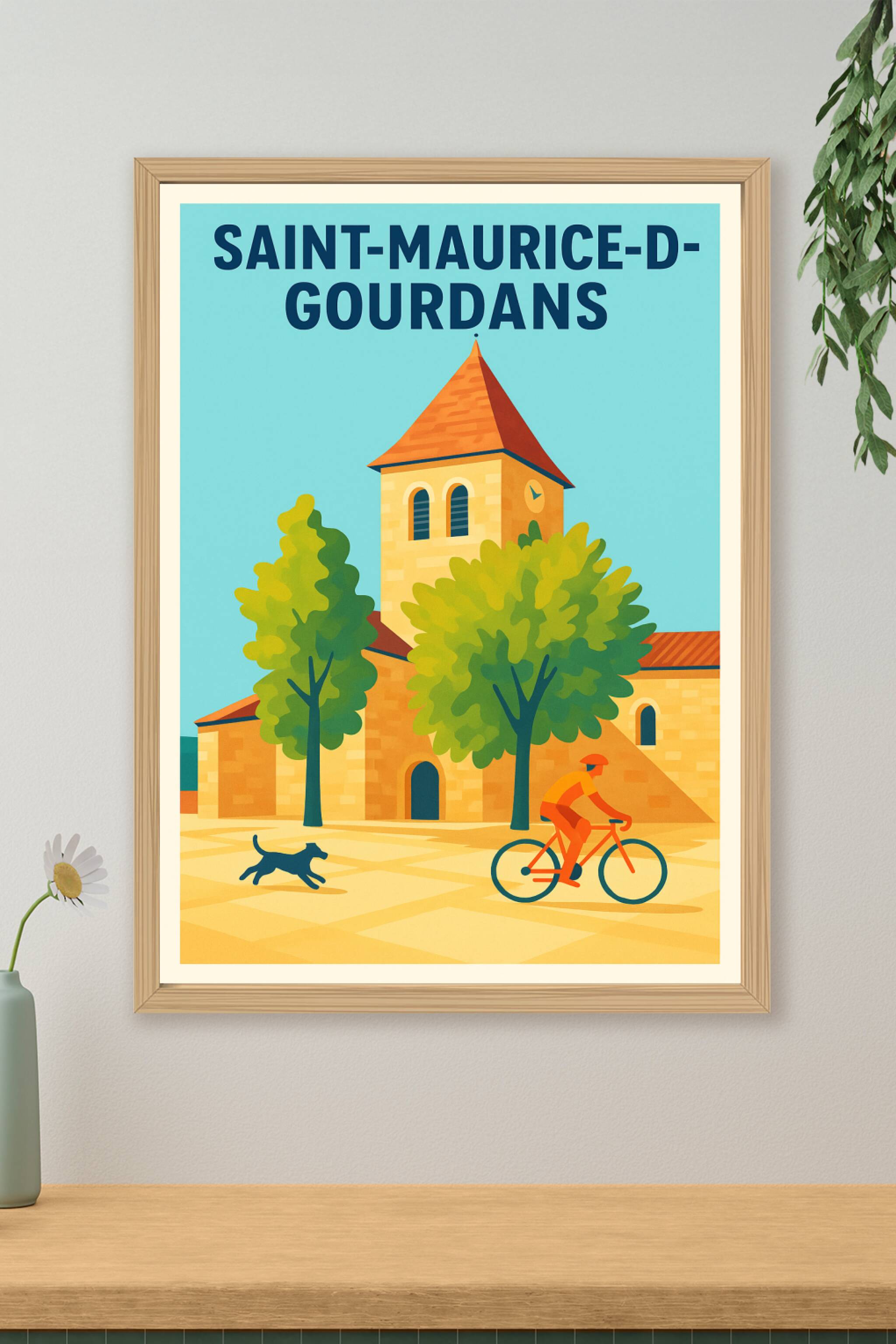 Affiche de Saint-Maurice-de-Gourdans - L'élégance paisible au cœur de la nature