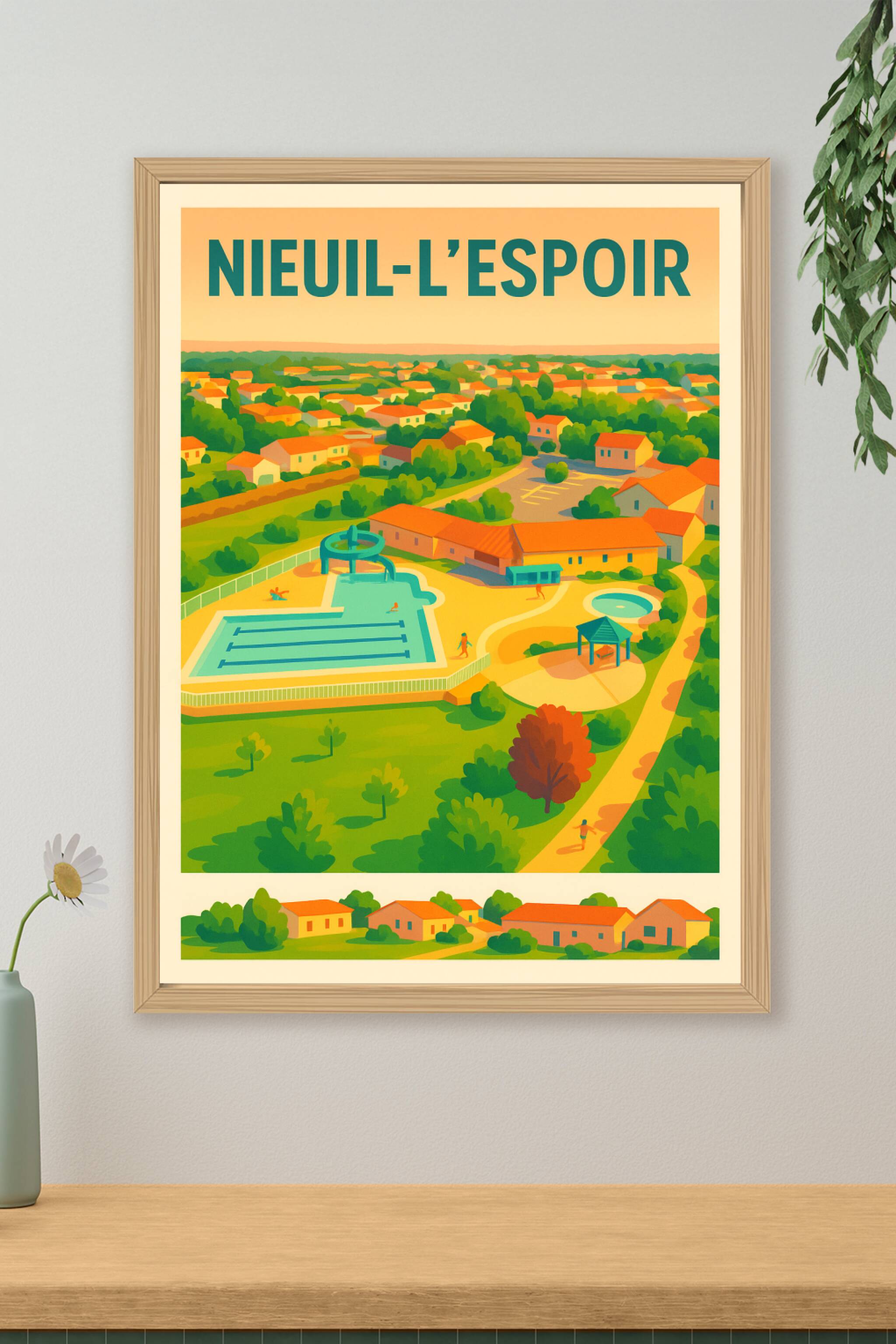 Affiche de Nieuil-l'Espoir - Charme et sérénité d'une ville paisible