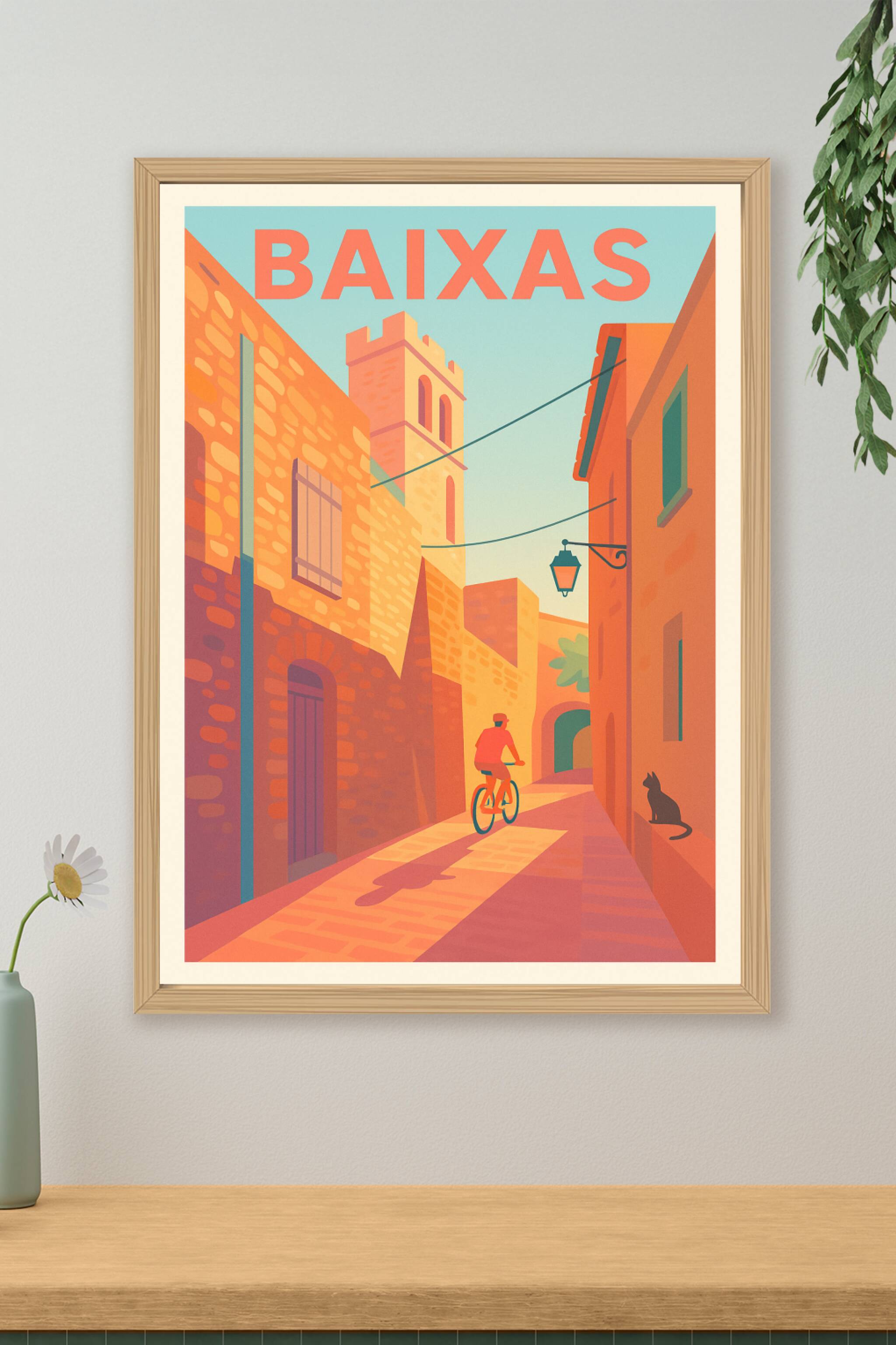 Affiche de Baixas - Promenade en douceur au cœur du village