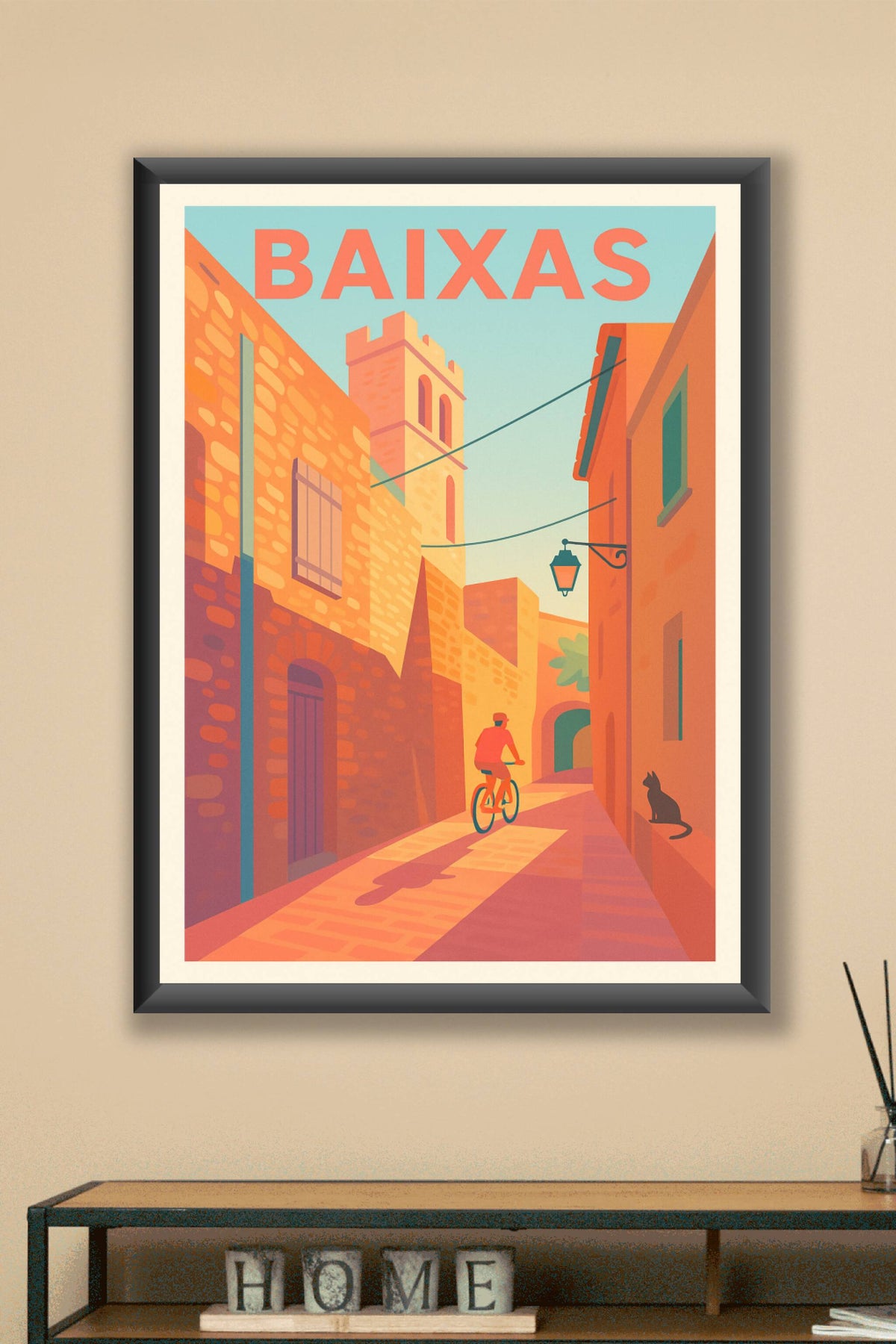 Affiche de Baixas - Promenade en douceur au cœur du village