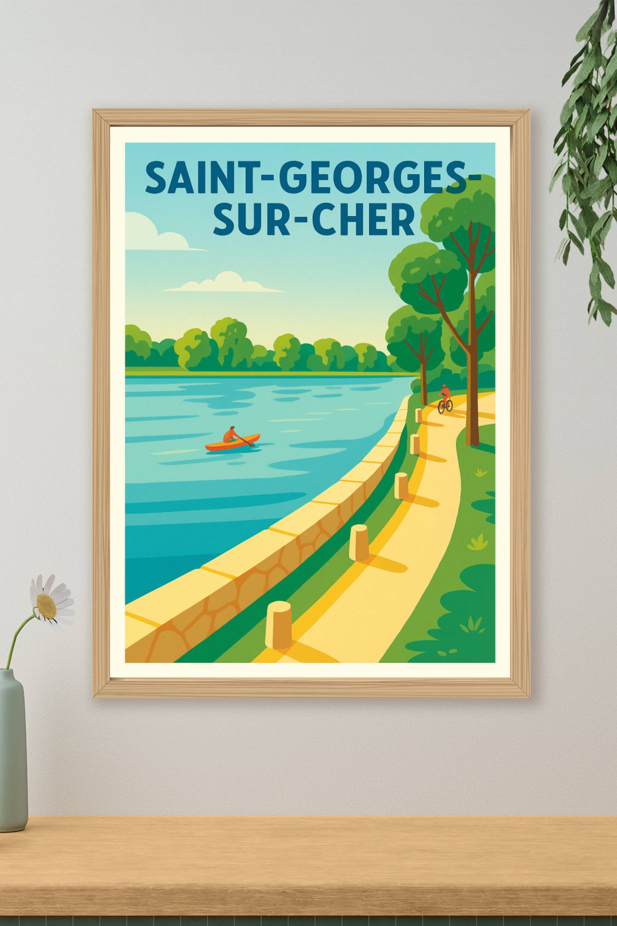 Affiche de Saint-Georges-sur-Cher - Évasion au fil de l'eau