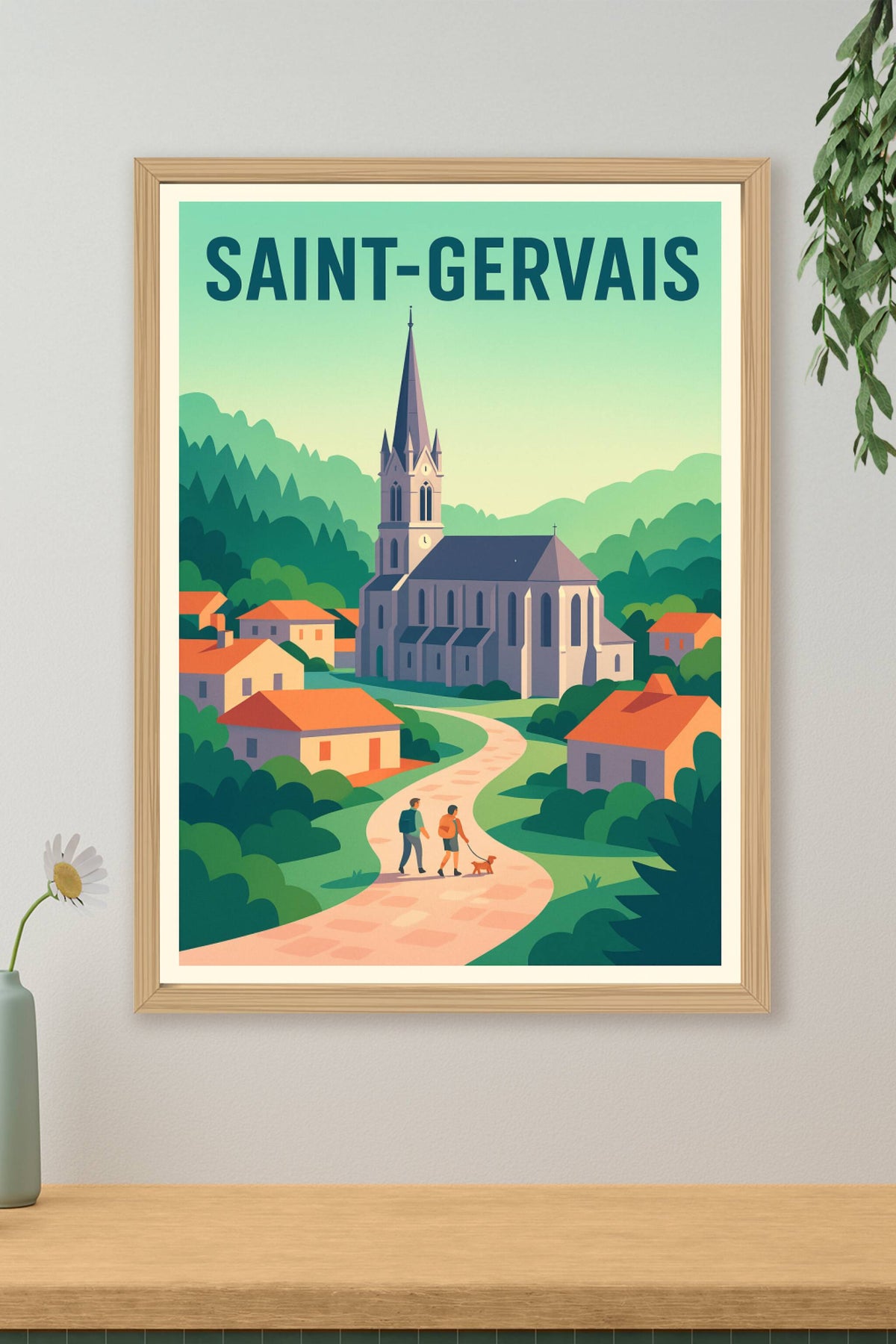 Affiche de Saint-Gervais - Charme et sérénité au cœur de la nature