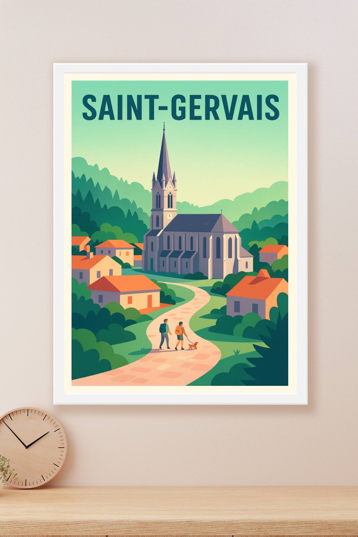 Affiche de Saint-Gervais - Charme et sérénité au cœur de la nature