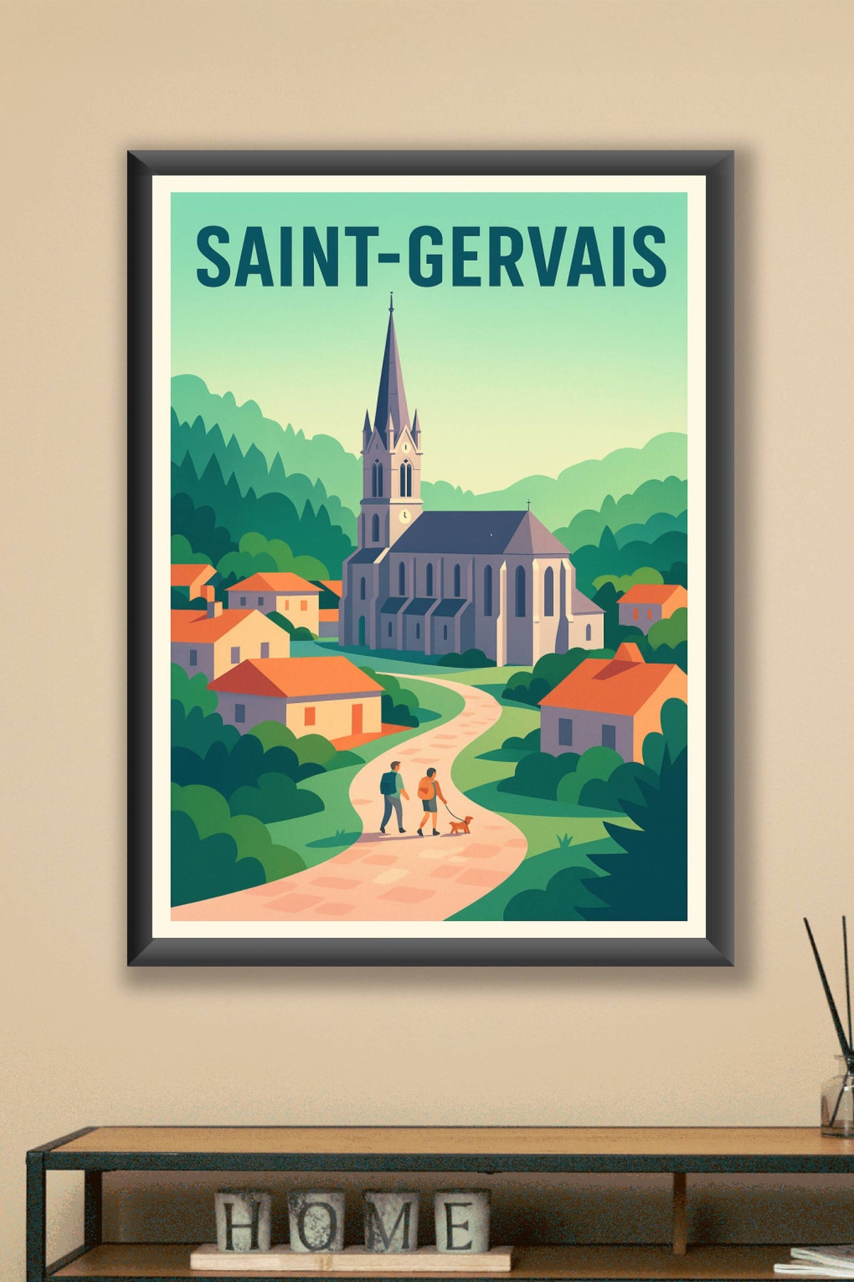 Affiche de Saint-Gervais - Charme et sérénité au cœur de la nature
