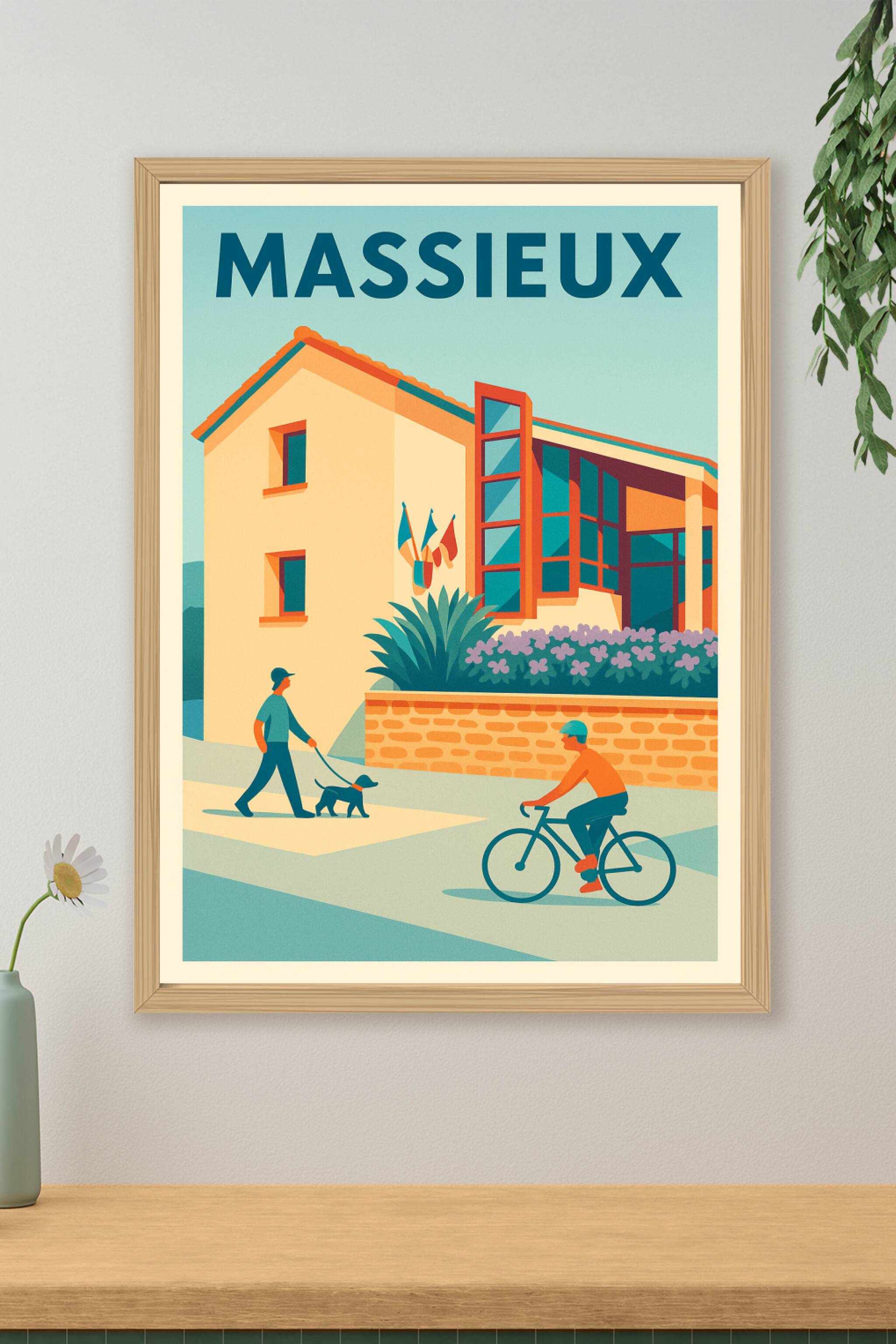 Affiche de Massieux - Charme et vie quotidienne à l'heure douce