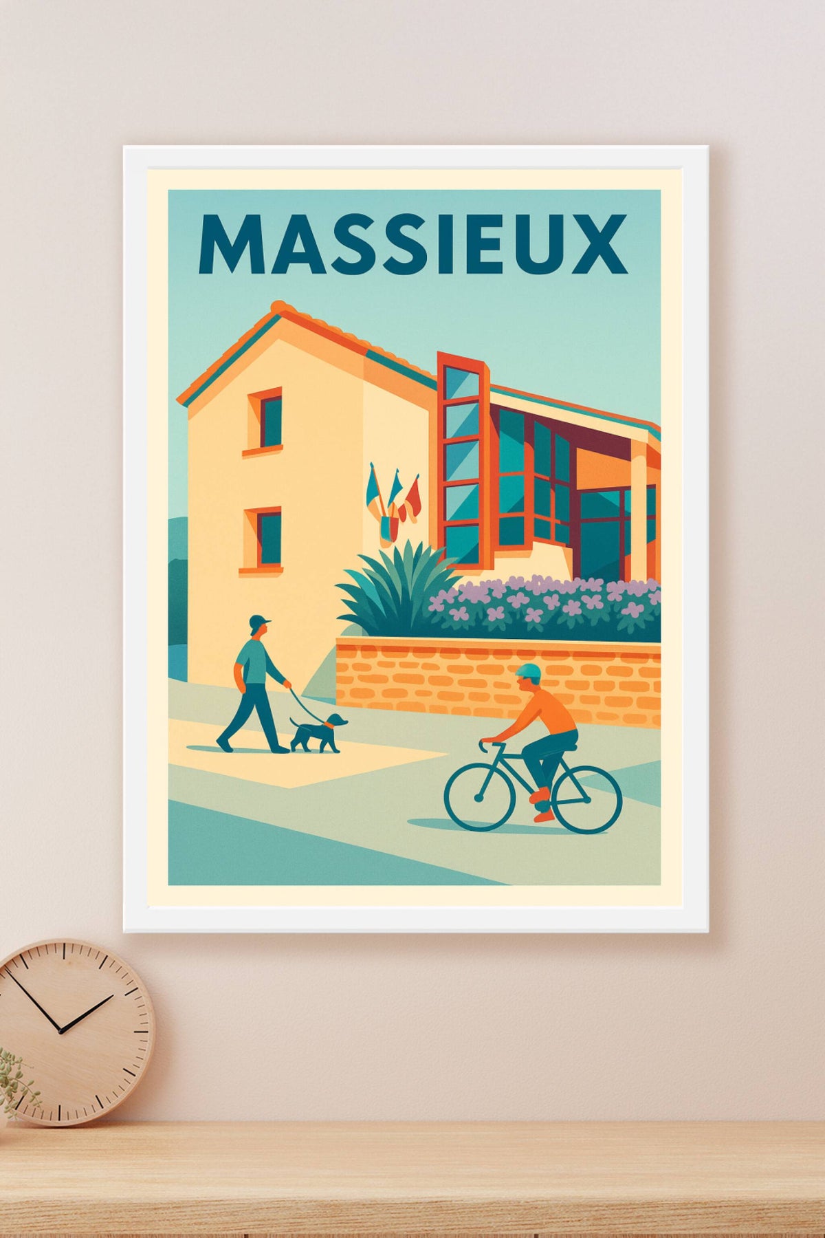 Affiche de Massieux - Charme et vie quotidienne à l'heure douce