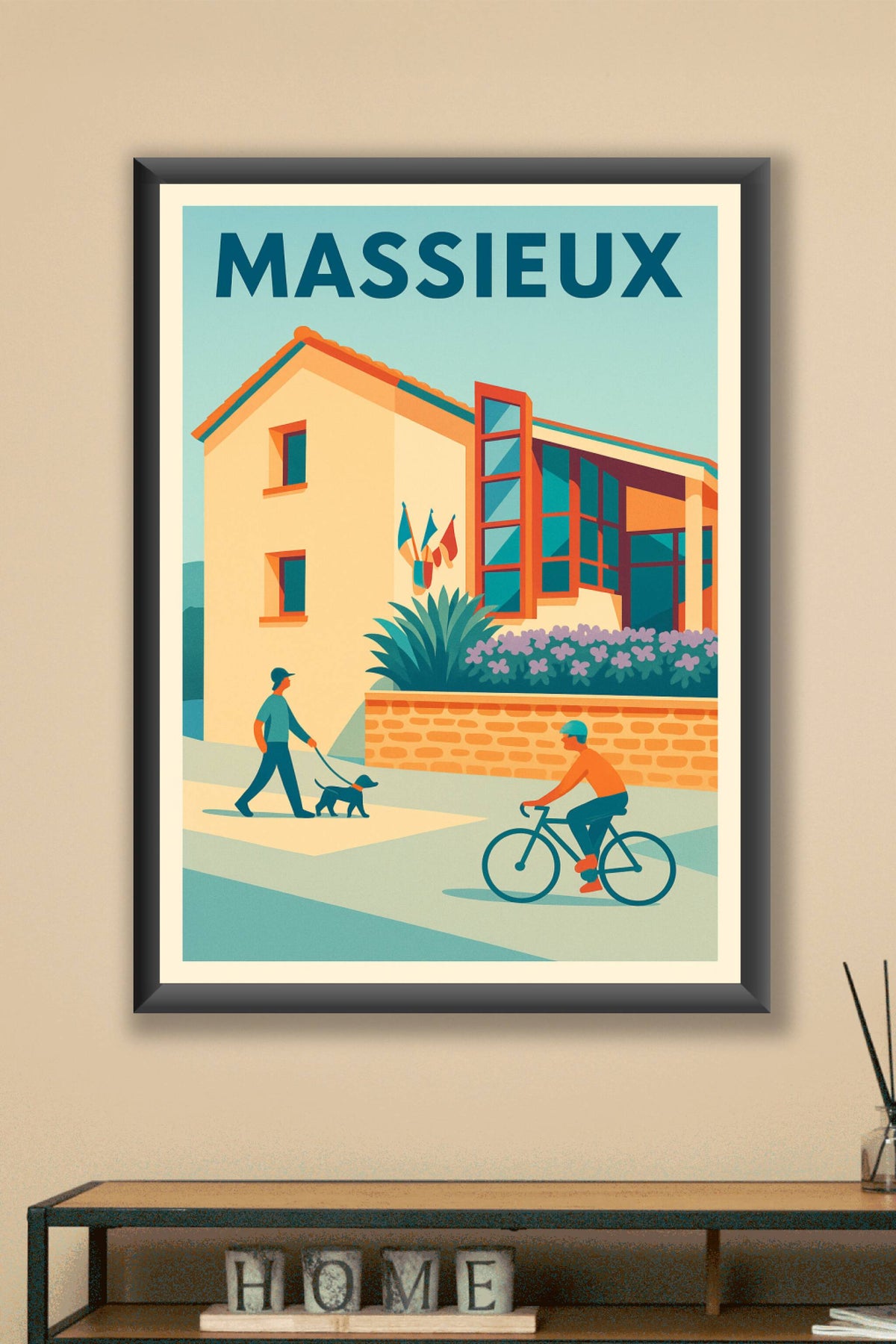 Affiche de Massieux - Charme et vie quotidienne à l'heure douce