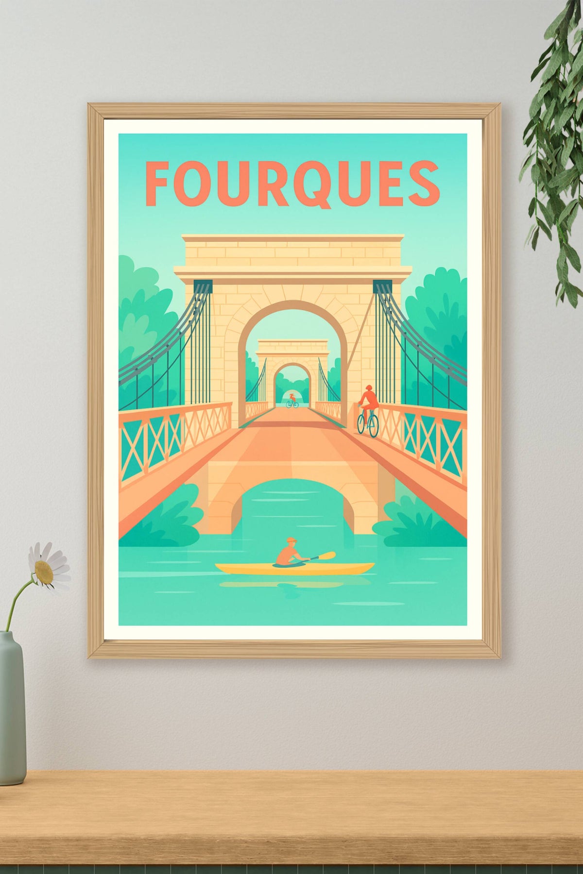 Affiche de Fourques - Escapade douce entre rivière et ponts historiques