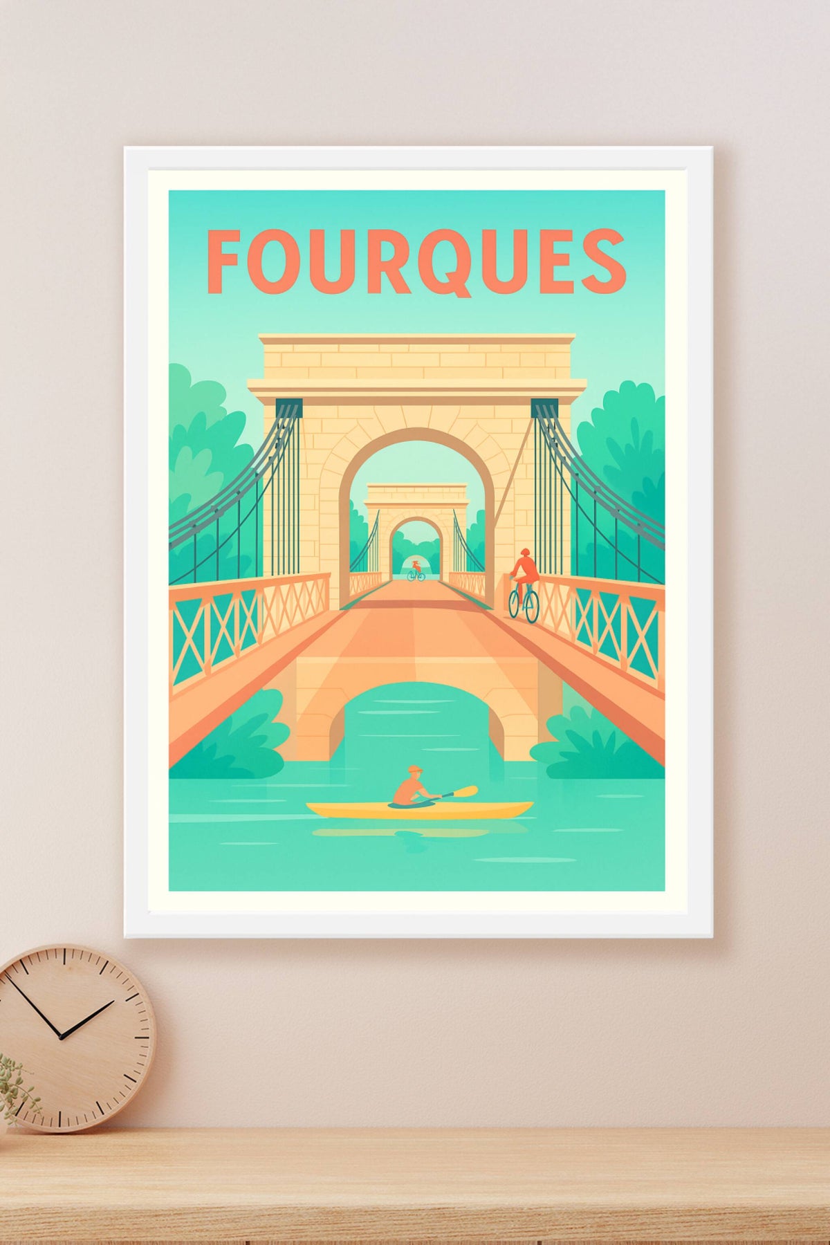 Affiche de Fourques - Escapade douce entre rivière et ponts historiques