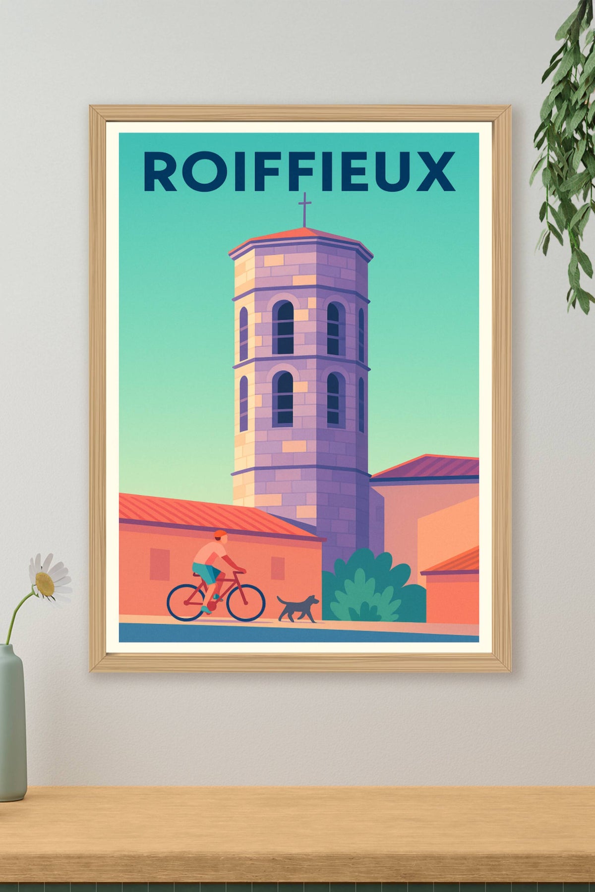 Affiche de Roiffieux - Tranquillité et charme de village