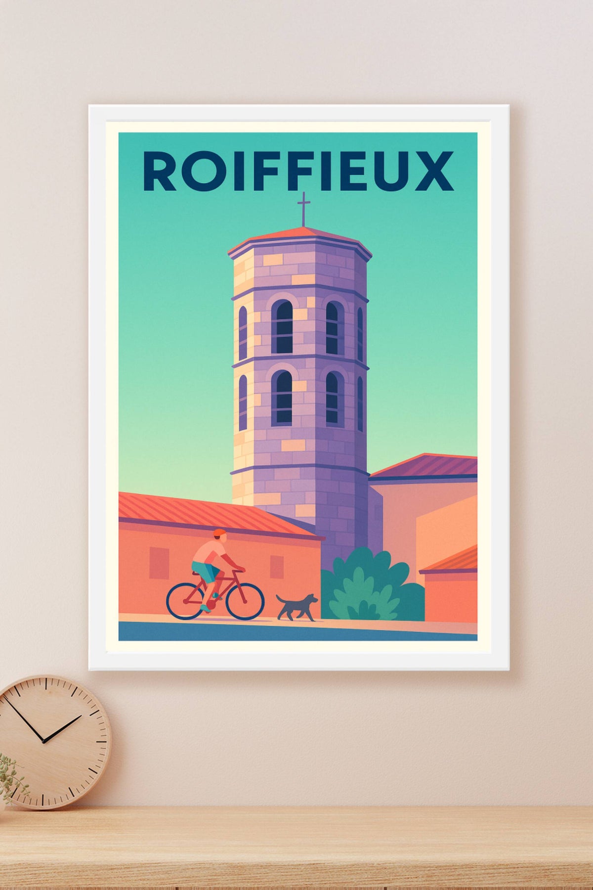 Affiche de Roiffieux - Tranquillité et charme de village
