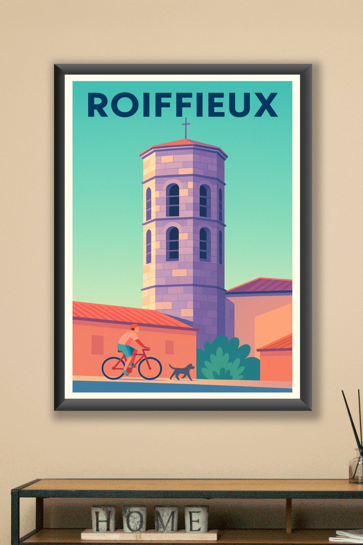 Affiche de Roiffieux - Tranquillité et charme de village