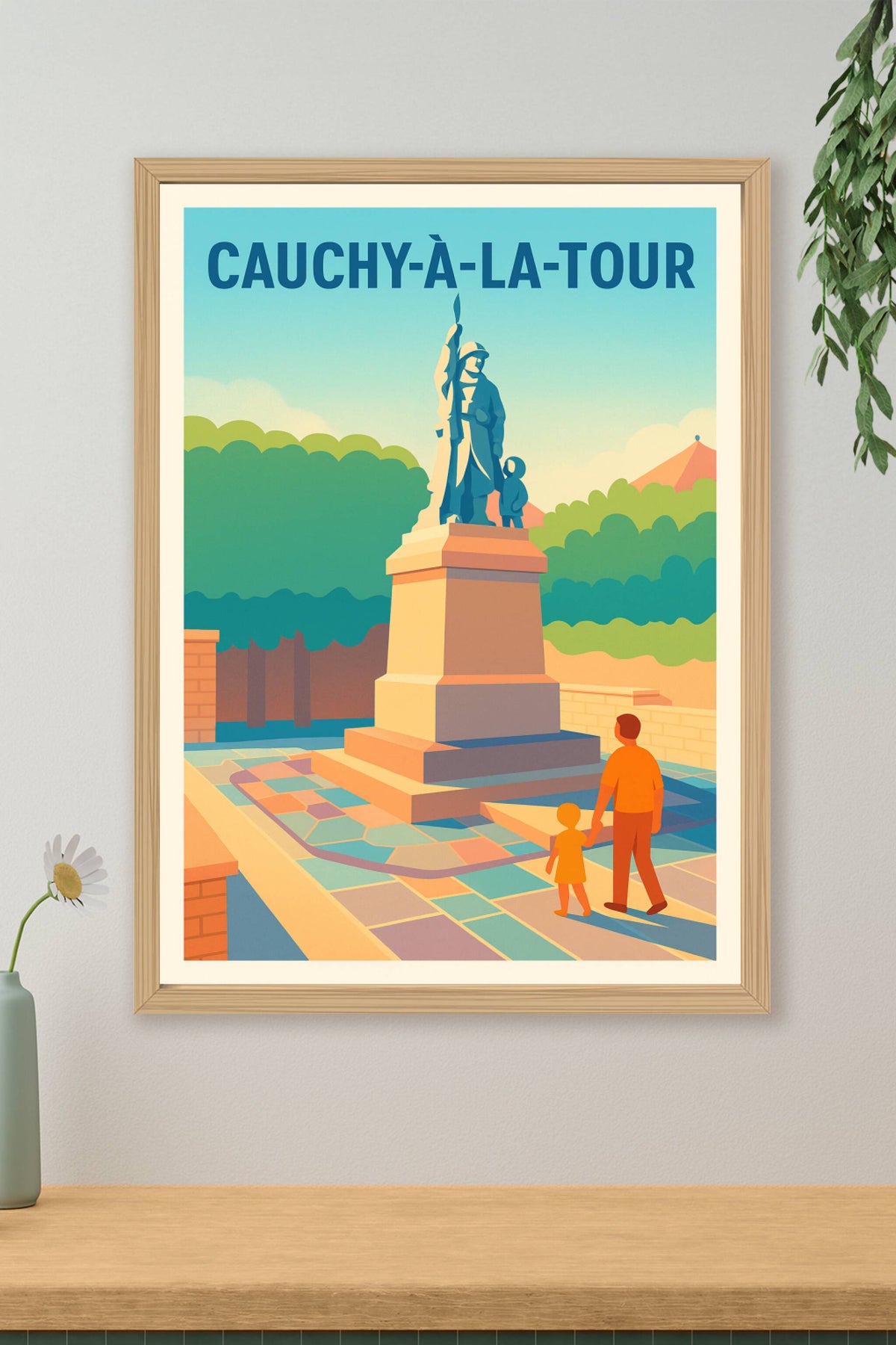 Affiche de Cauchy-à-la-Tour - Un hommage paisible au cœur de la mémoire